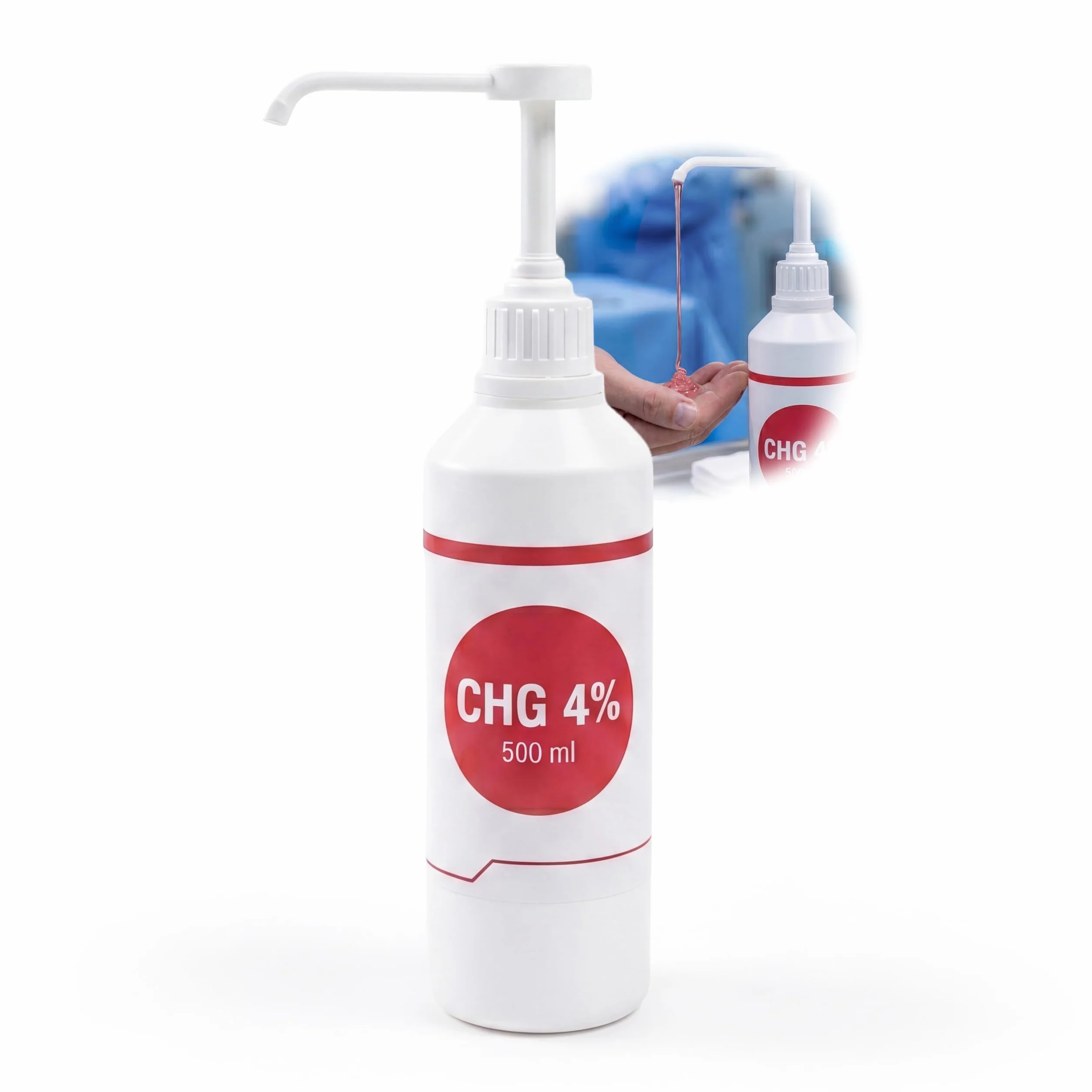 KMINA Solución Jabonosa CHG 4% 500 ml Clorhexidina Higiene Manos Piel Sana Uso Externo