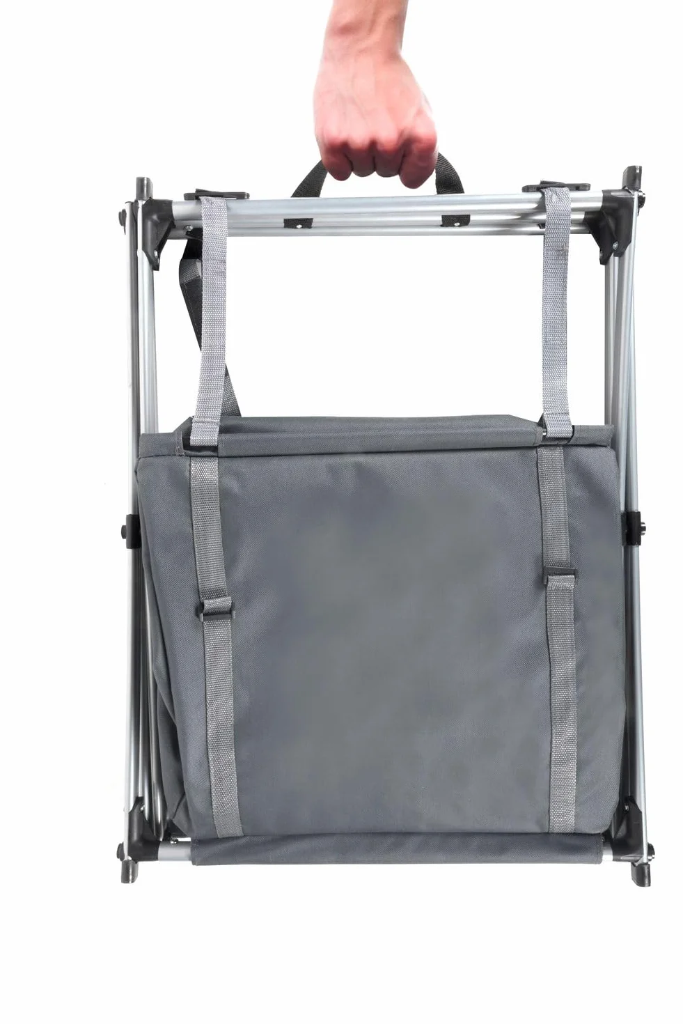 90193 Armario para Camping con Estanterías, Antracita, 95 x 53 x 49 Cm