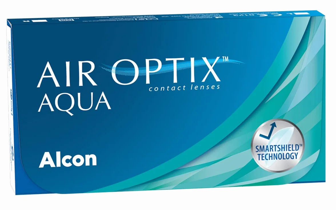 Air Optix Aqua Lentes de Contacto Reemplazo Mensual Pack 3 R 8.6 mm D 14.2 mm -1.75 Dioptrías