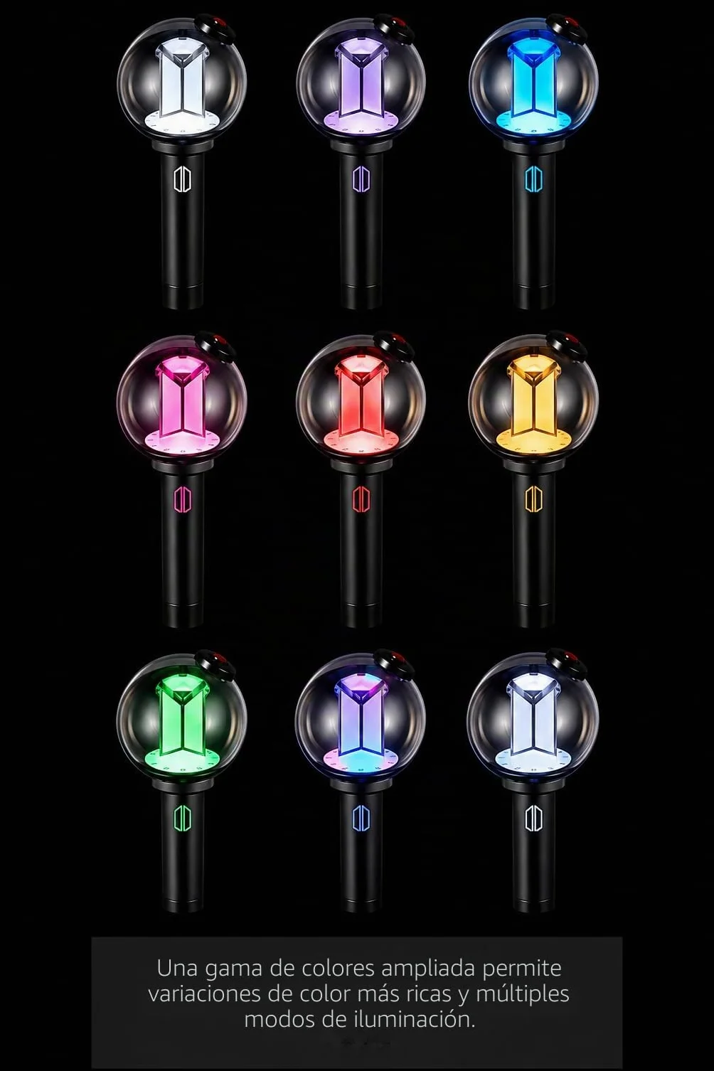 B.T.S Official LIGHTSTICK VER.4 con 10 tarjetas fotográficas