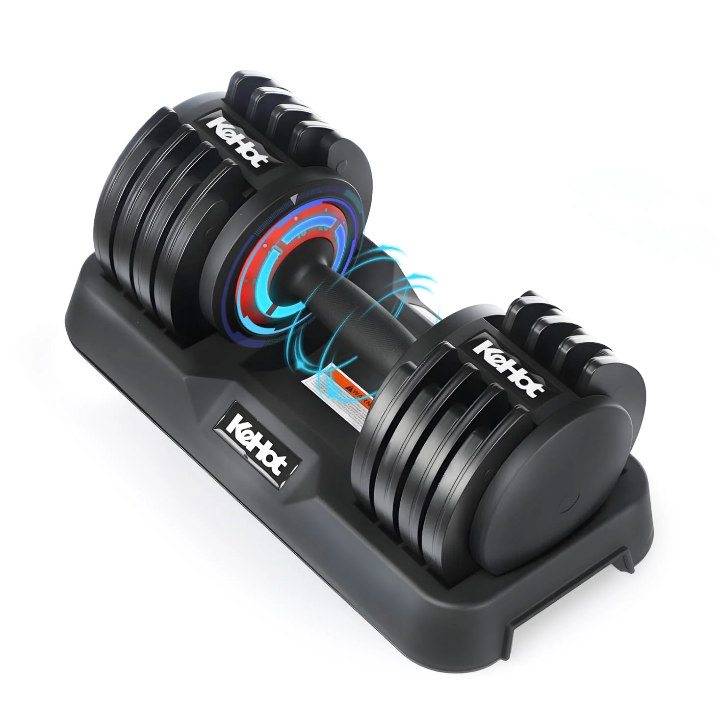 Mancuernas ajustables de 25 kg (1 unidad), 5 en 1, ajuste rápido en 1 segundo, bloqueo de seguridad, mango antideslizante, pesas con estante para gimnasio en casa, fitness, color negro
