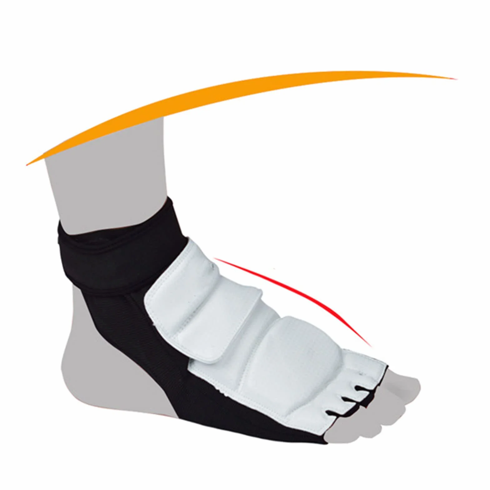 Protector de Pie de Taekwondo, Transpirable, Cómodo, Karate, Boxeo, Sparring, Protector de Pie con Antideslizante para Entrenamiento