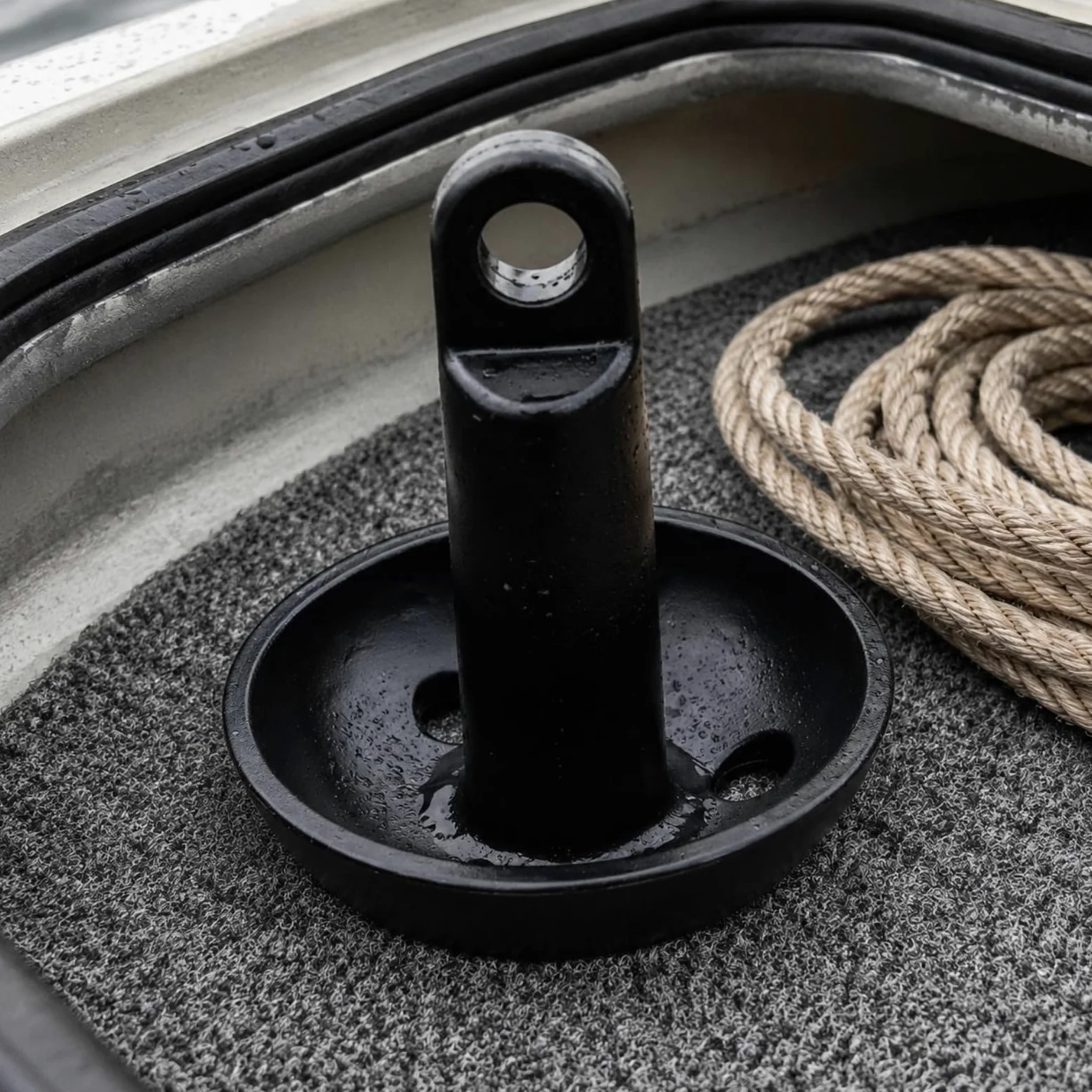 Almencla Mushroom Anchor Ancla Tipo Hongo Marina de Fundición de Hierro Acabado Recubierto Cuerpo Sujeción Estable y Segura Adecuada para Pequeñas Embarcaciones Aguas Interiores Uso, 10lb/4.5kg