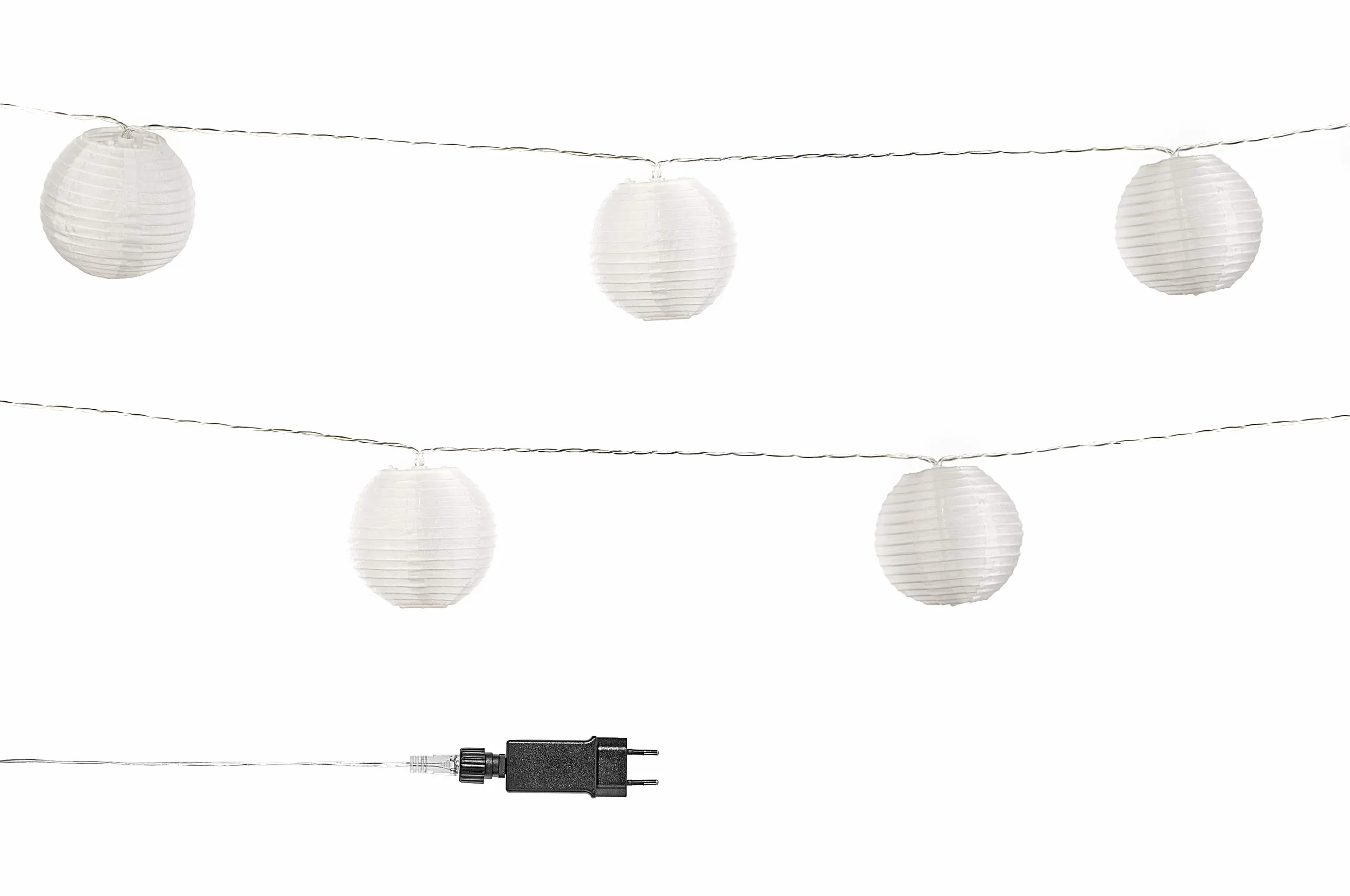 CozyHome Guirnalda luces exterior linternas LED blanco cálido 7m con enchufe