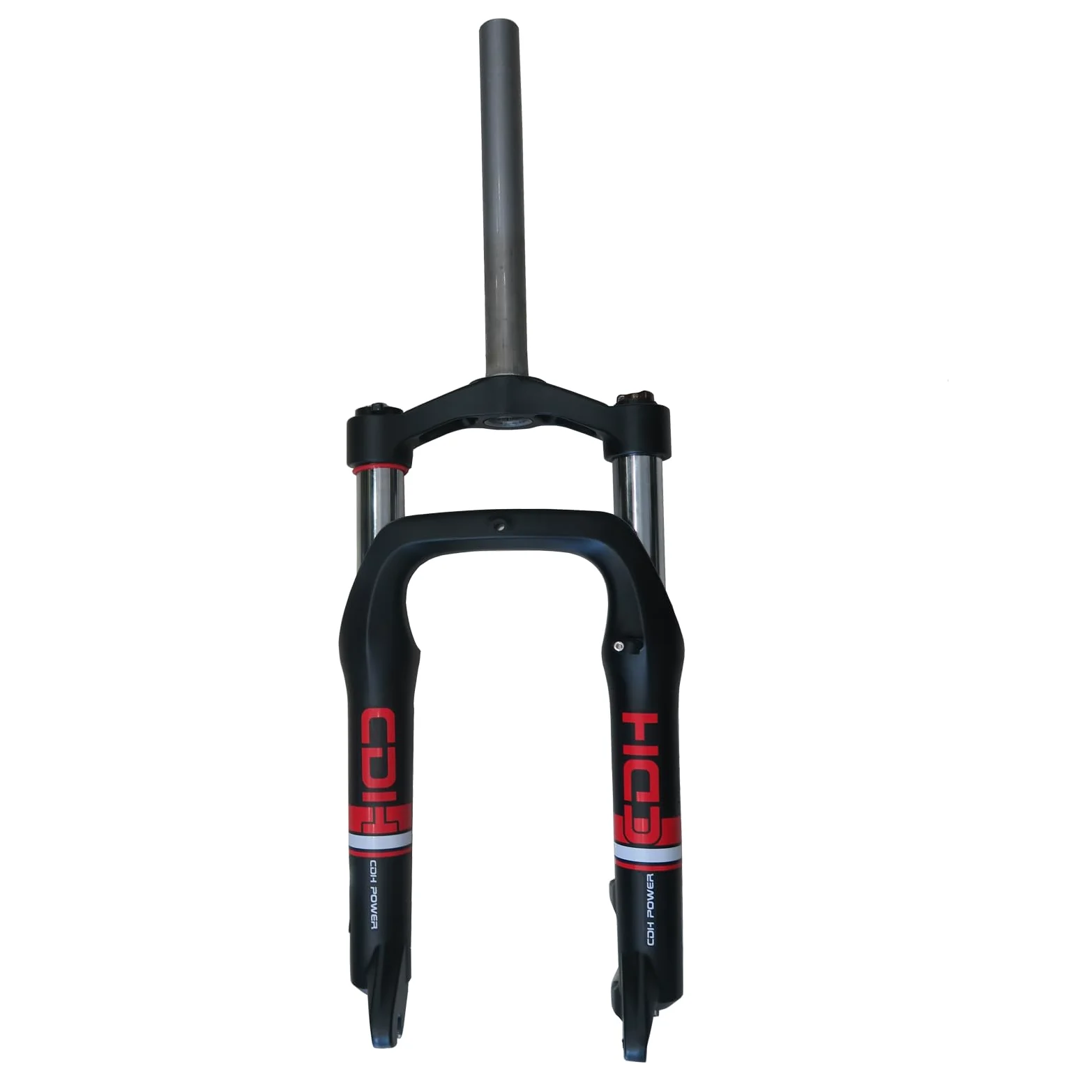 Horquilla de bicicleta de 20" con suspensión para neumáticos de 4,0" de goma grasa, hombro único con combo de 1-1/8" de rosca, freno de disco para bicicleta de nieve/tríciclo