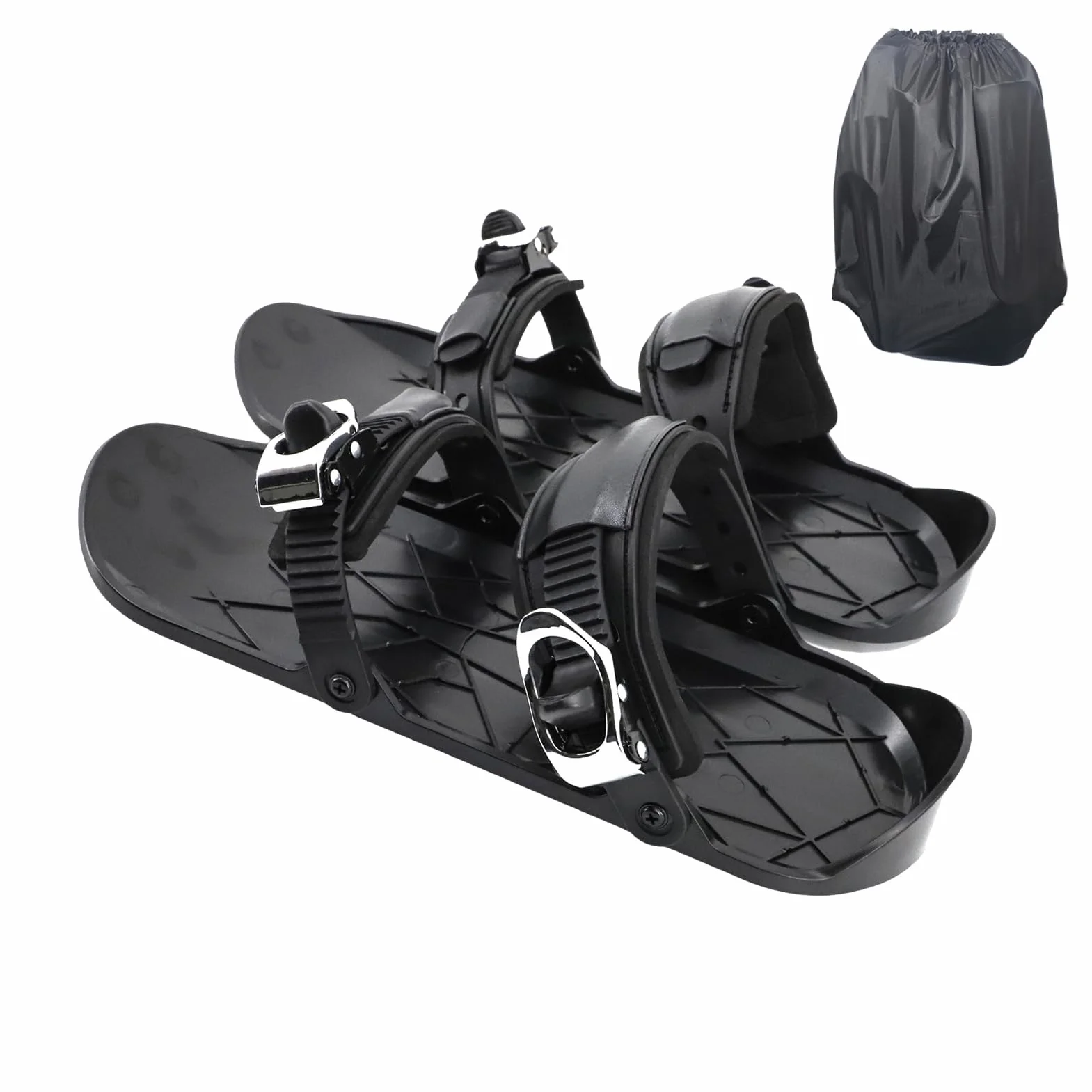 Patines de esquí para adultos, zapatos de esquí cortos de invierno para exteriores, raquetas de nieve antideslizantes para principiantes, viajes, adultos, profesionales, hombres, atletas, actividades