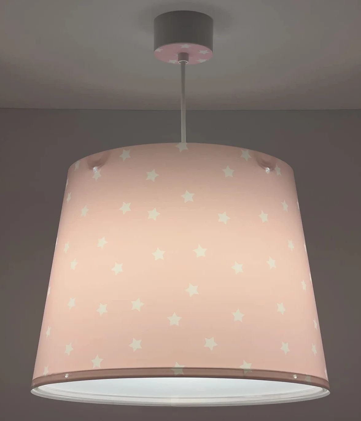 Dalber Lámpara Infantil De Techo Colgante Star Light Estrellas Rosa E27