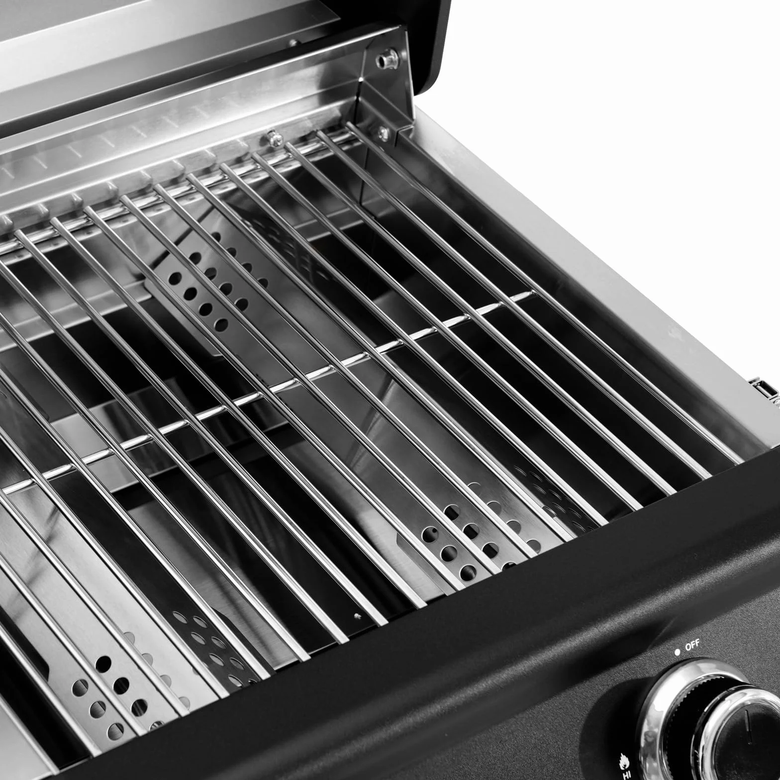 TAINO Platinum Compact Dark - Parrilla de mesa con 2 quemadores, parrilla de gas compacta para camping, mini barbacoa portátil