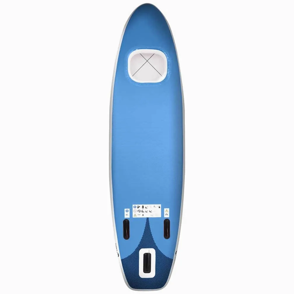 Set de Tabla de Paddle Surf Hinchable Azul Marino 330x76x10 cm Azul,93385