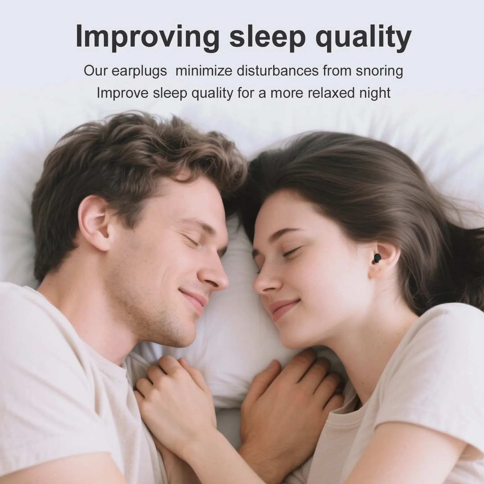 Tapones para los oídos para dormir con cancelación de ruido, 2 juegos de tapones para los oídos ultraligeros reutilizables con 8 almohadillas de silicona para conciertos y viajes, enfoque