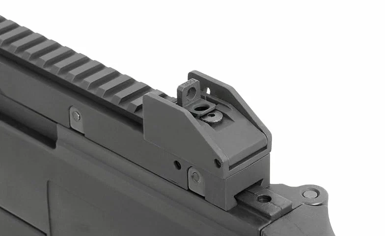 Fusil eléctrico de Airsoft G36C CM.011 de Cyma, Color Negro, Gearbox metálico, Culata Plegable, batería y Cargador de 300 Bolas incluidos, 2620 g, 720 mm de Longitud
