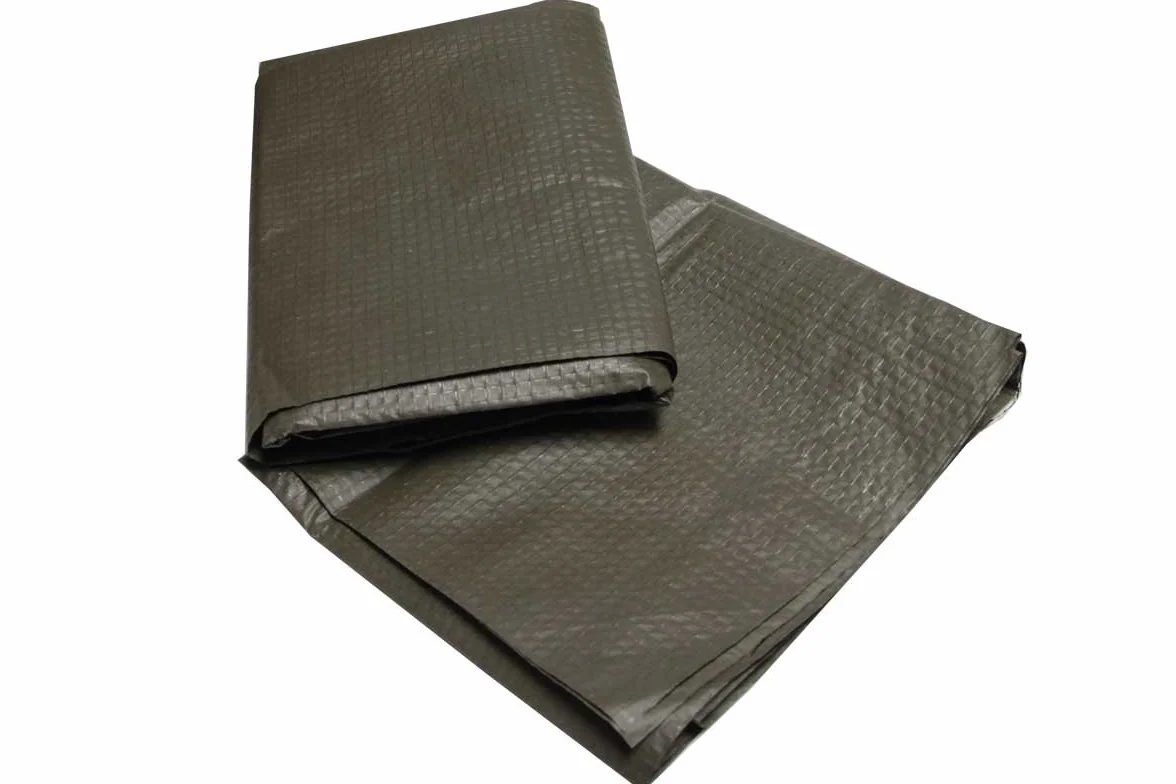 Capa de protección contra la humedad, piel de elefante, original del Ejército Alemán, color verde oliva aprox.2,20 x 1,00 m