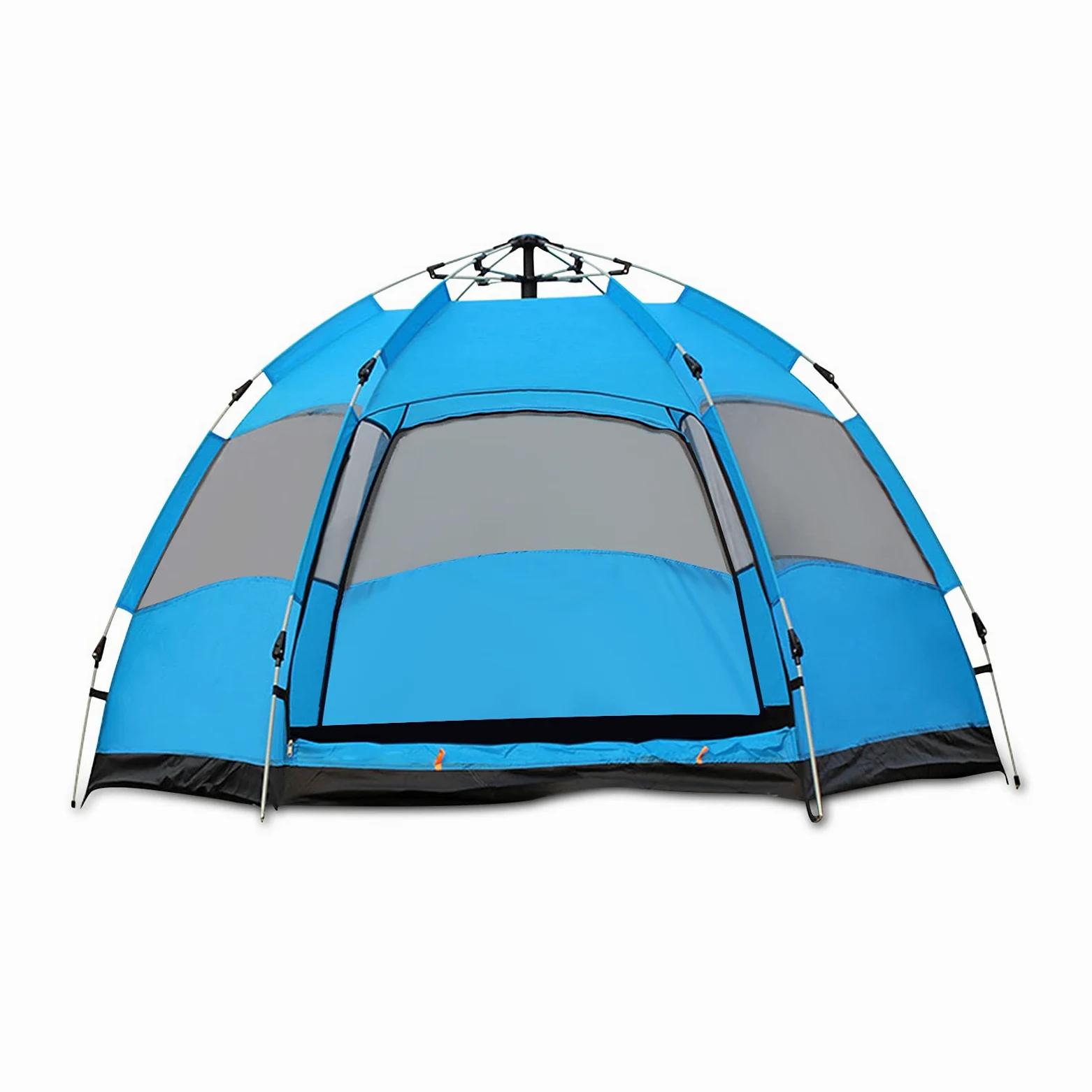 Ergocar Tienda de Campaña 210T PU Paño Impermeable Anti Viento & Protección UV Carpa Domo, 3-4 Personas Ultraligero Carpa Emergente para la Familia Senderismo Mochilero