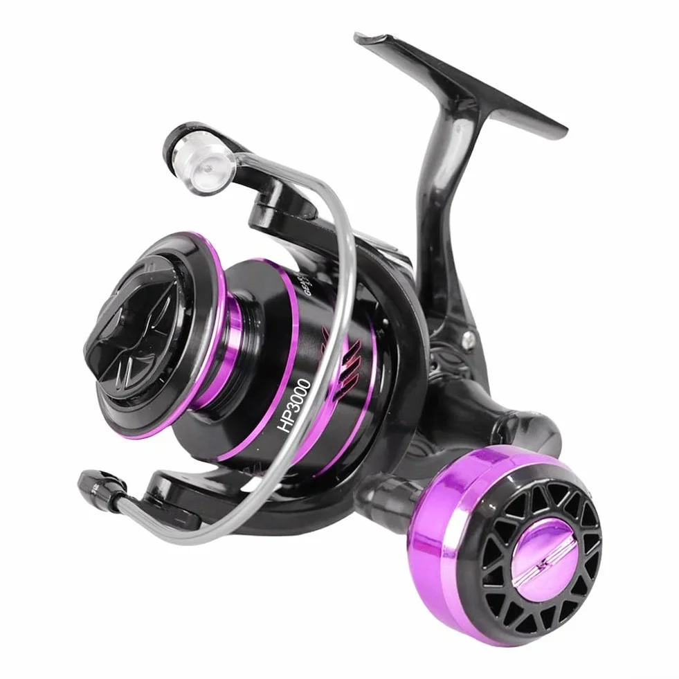 Carrete de pesca con potencia de arrastre de 10 kg y construcción de metal con relación de velocidad 5 21 para una mejor transmisión y control de engranajes