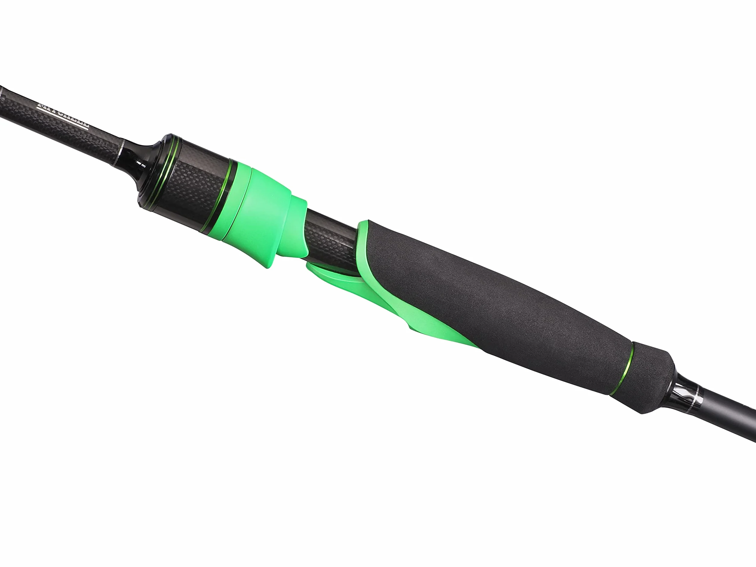 Mitchell TRAXX MX5 - Cañas de Pescar, Gama versátil de cañas para Spinning, Jigging, dropshot y fundición, rápidos y sensibles M30 Carbon Blanks, guías Seaguide XOG, Negro/Verde neón
