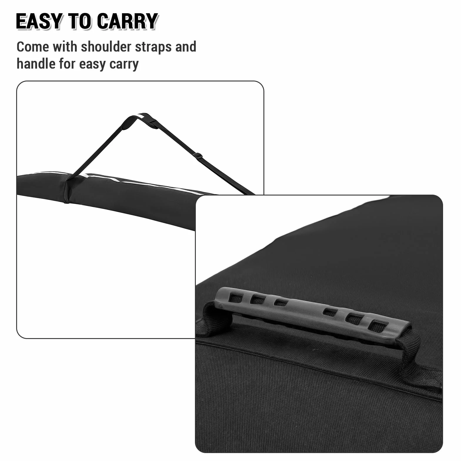 Lixada Bolsa de Snowboard con Ruedas Bolsa de Almacenamiento de Equipo de esquí Impermeable