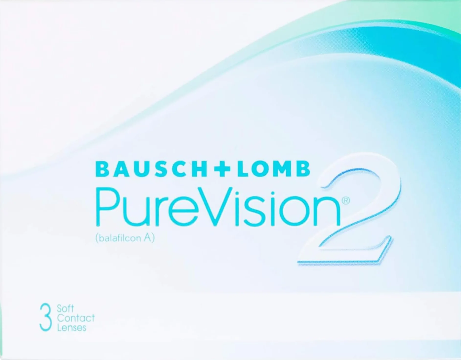 BAUSCH + LOMB PureVision 2 lentillas mensuales esféricas 3 unidades -03,00