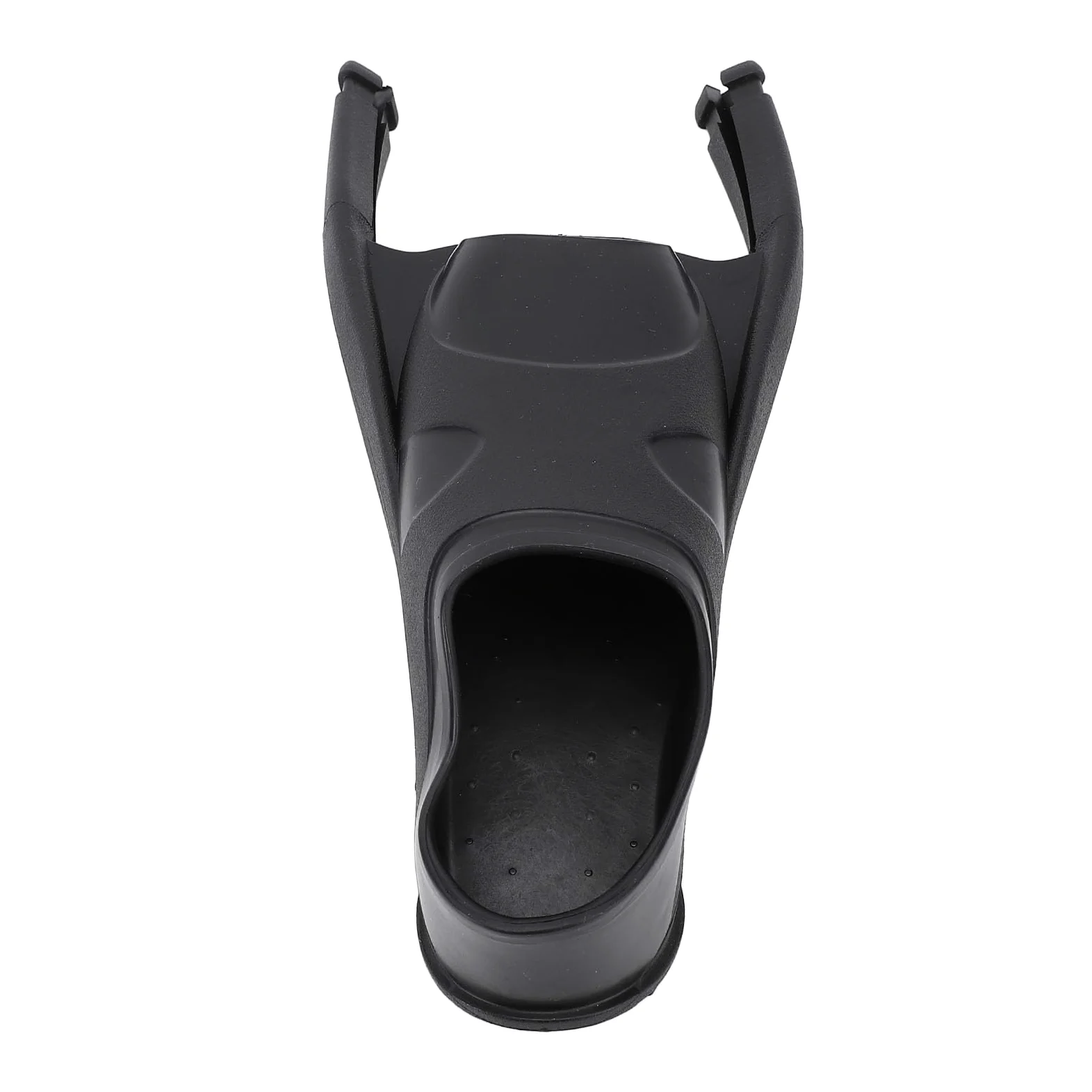 Aleta de buceo con bolsillo para pies, TPR Longblade, aleta de buceo de ala larga, bolsillo para pies para equipo de natación, color negro
