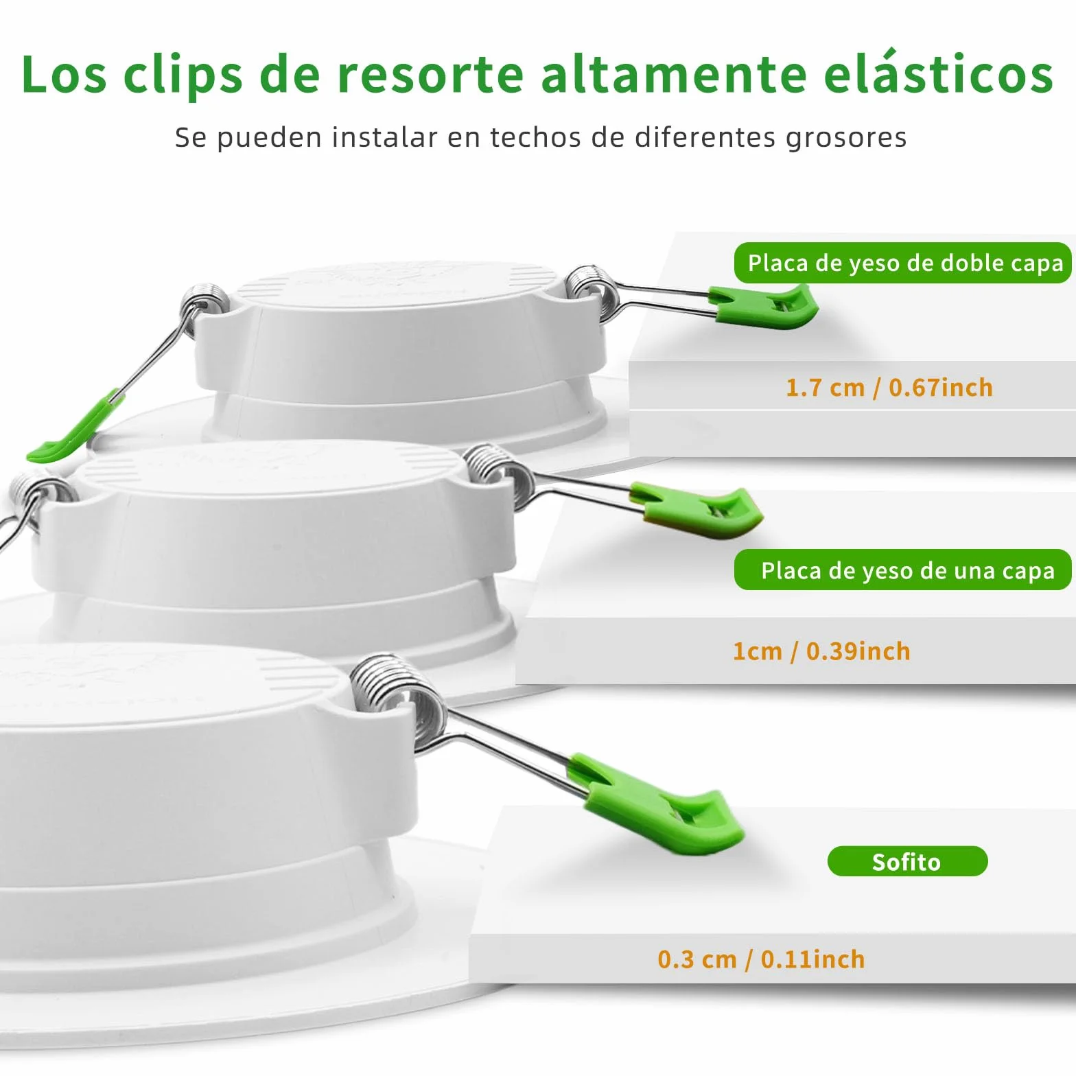 Foco Empotrable LED 5W 450LM 4000K IP44 70-90MM Ojos de Buey
