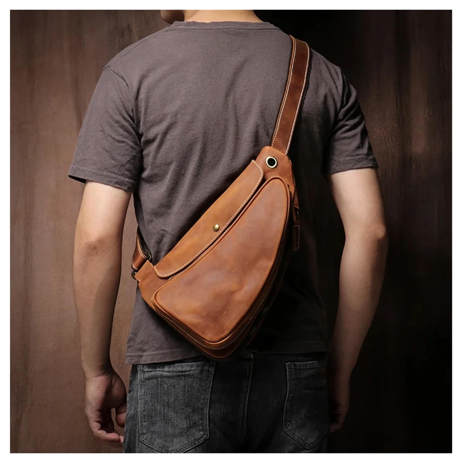 Bolso Pecho Hombre Bolso Bandolera for Hombre, Bolso Cruzado for Senderismo al Aire Libre, Bolsos Deportivos