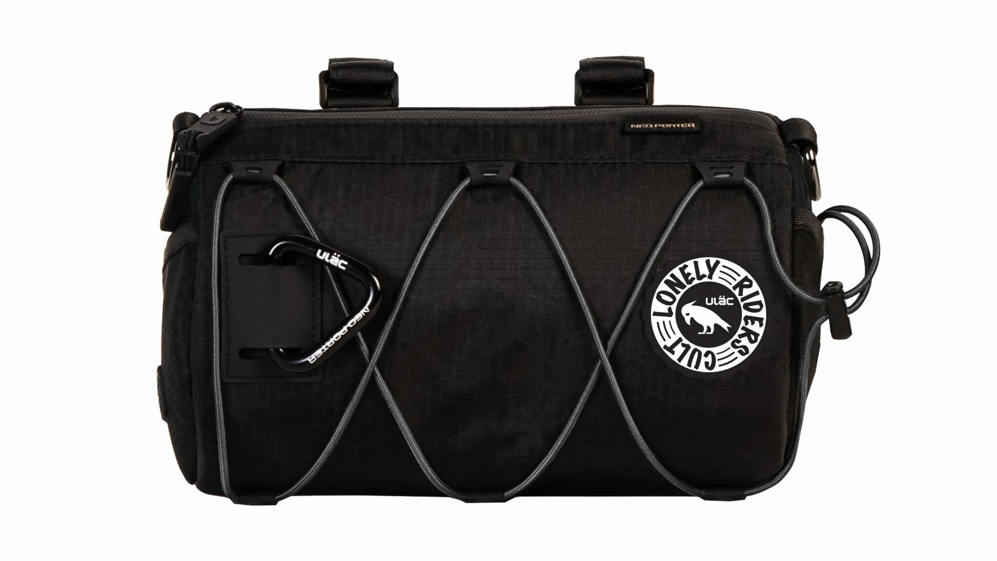 ULAC Bolsa Manillar Bicicleta Grande con Bandolera Bolsa Bici Impermeable Nylon 3,8L 24x14x14 cm Accesorios para Bicicleta MTB E-Bikes Complementos Cesta Porta Herramientas y Móvil