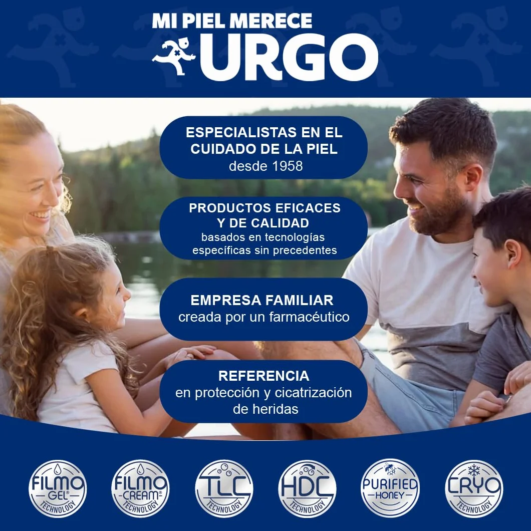 Urgo Parche térmico terapéutico lumbar 4 unidades 9 cm x 28,8 cm