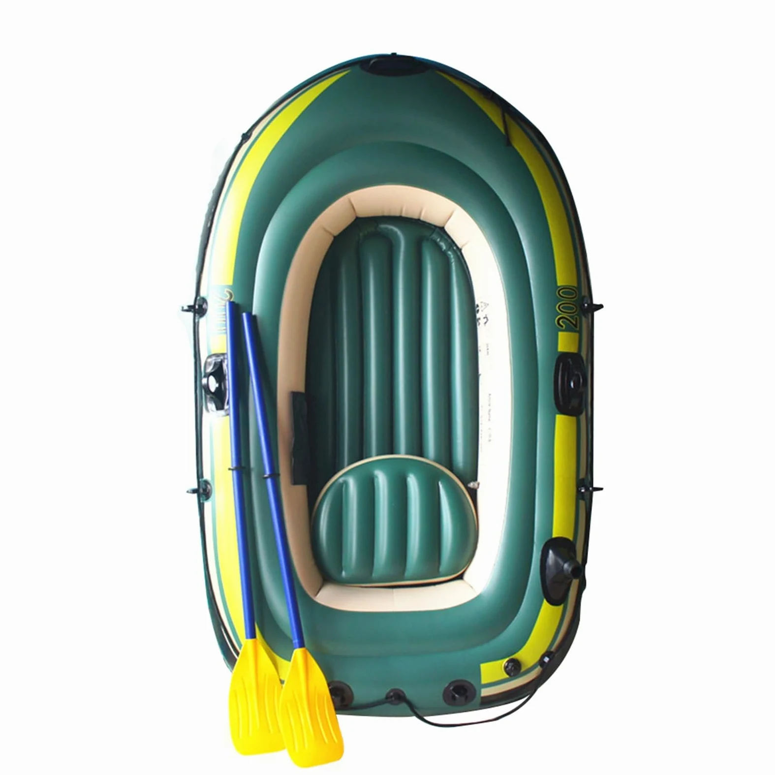 Barco hinchable para adultos, balsa de alto rendimiento, portátil, kayak de pesca de larga duración, embarcaciones ligeras para el lago, piscina, deportes al aire libre, deportes, rafting, camping