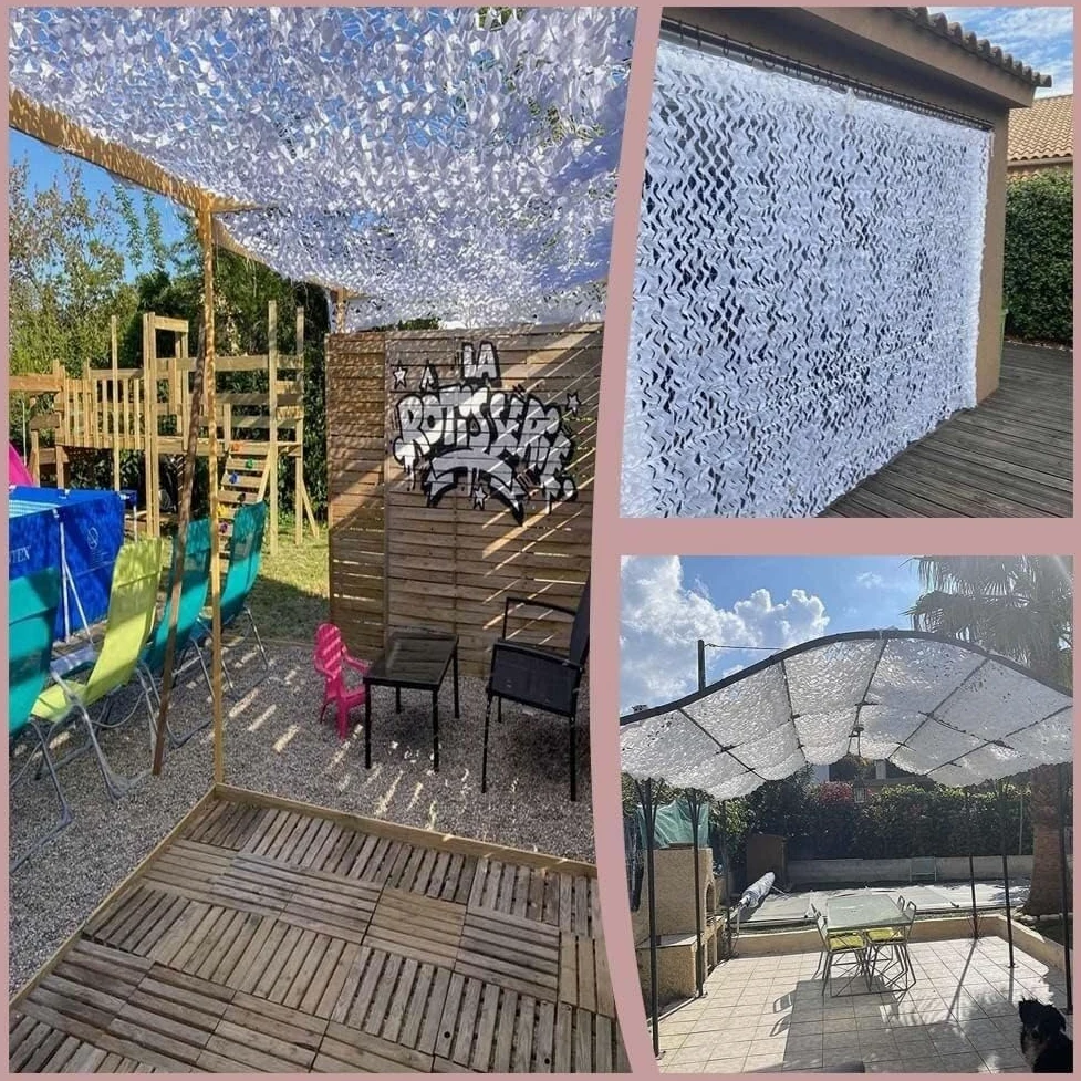 MekUk Malla Camuflaje Camuflaje, Red De Camuflaje Del Ejército 10X10M Cubierta De Caza for La Selva Al Aire Libre Ocultar La Observación De Aves Pantalla De Privacidad para Caza Parasol Decoración Val