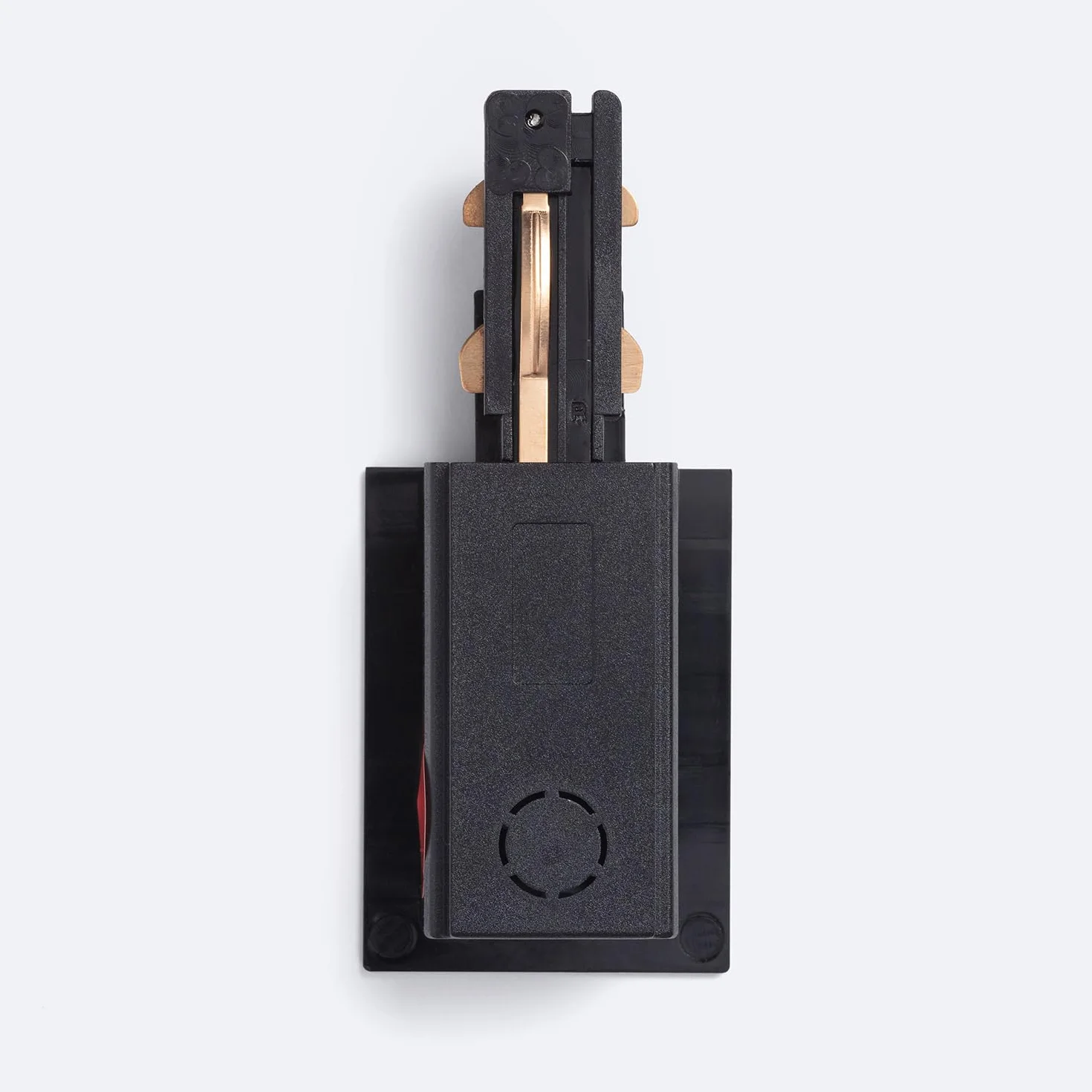 LEDKIA LIGHTING Conector Right Side Rojo para Carril Trifásico DALI Empotrable Aluminio Negro