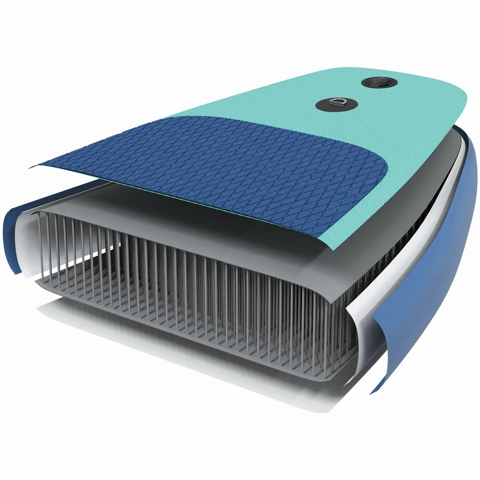 vidaXL Tabla Sup Inflable con Vela HYDROS 330 x 76 x 15 cm Tuquesa