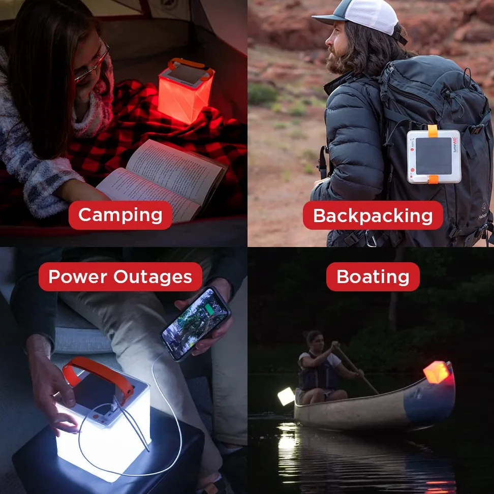 Luminaid Titan - Linterna solar 2 en 1 para camping, conocido por Shark Tank