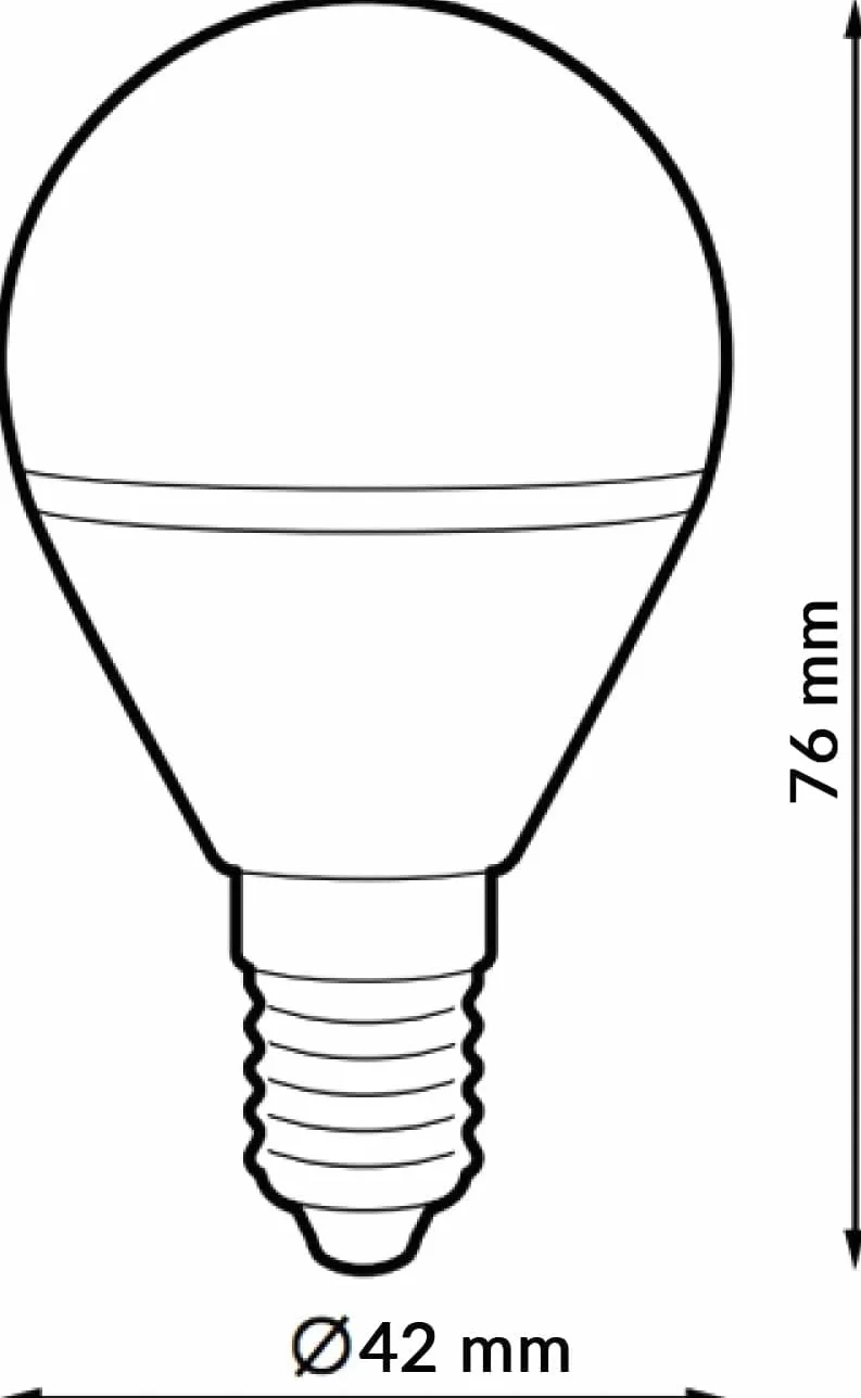 Bombilla LED E14 G45 7W 4000K 630 Lumen IP20 200° LM7607