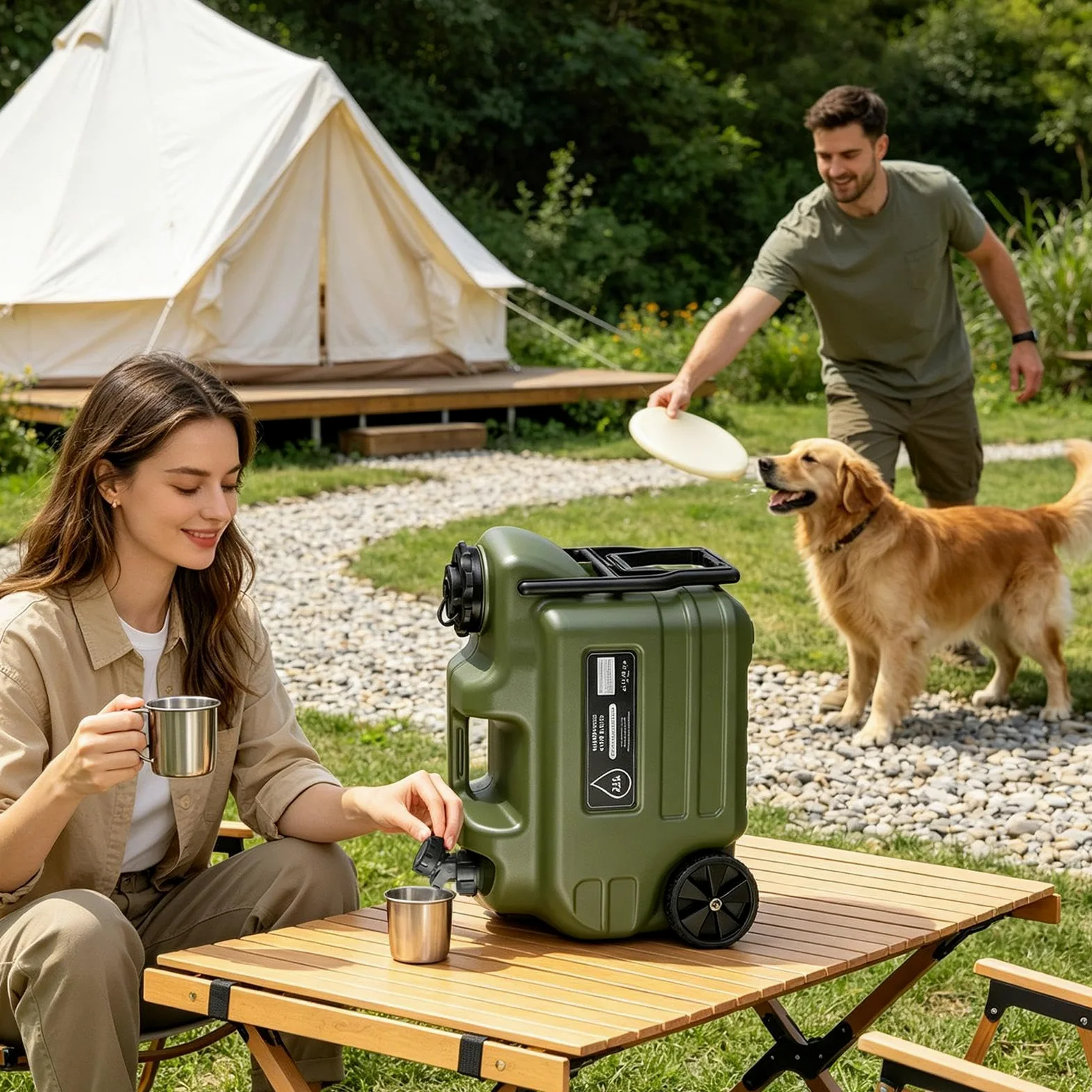 Bidón De Agua Camping 28 L Tanque Portátil A Prueba De Fugas Con Grifo | Bidón De Agua Portátil Para Picnics Coche Senderismo Supervivencia Tormenta Autocaravana Refugio Hidratación