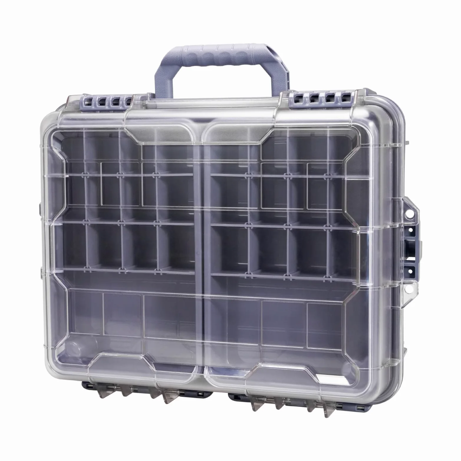 SeaKnight Caja de aparejos de pesca impermeable de 3 niveles, cierre seguro, ABS duradero y compartimentos ajustables, organizador de almacenamiento para carpas, lubina, equipo de pesca de agua dulce