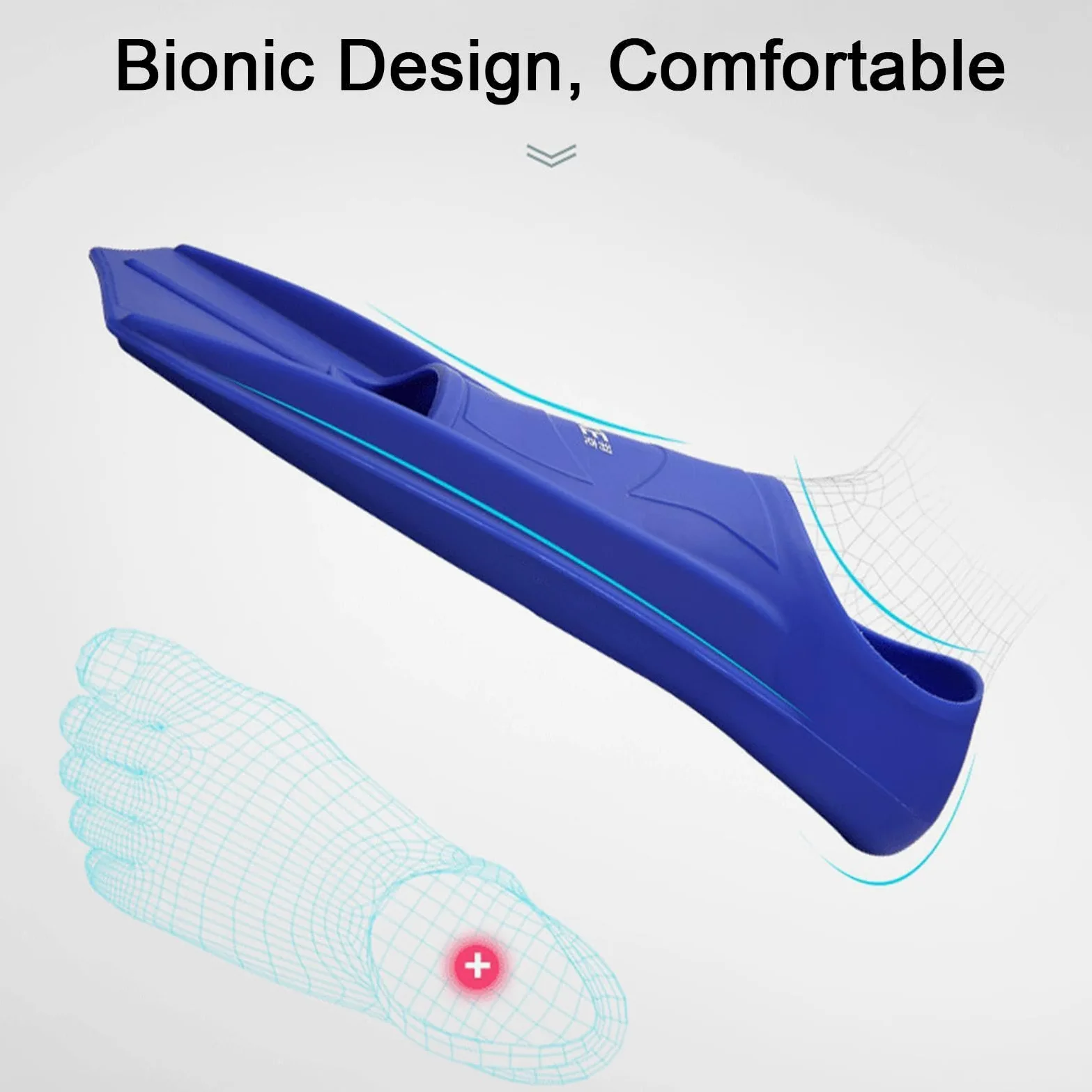Aletas De Natación de Silicona Aletas cortas - Entrenamiento Snorkel Para Adultos | Aletas De Buceo Con Pie Completo Y Hoja Flexible, Aumento De Velocidad, Uso En Natación | Aletas De Natación Para
