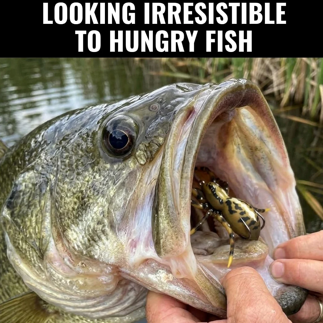 LUNKERHUNT Señuelos de pesca de agua superior | Cebos para pesca de lubina | Cebo de pesca realista con faldas resistentes | Señuelos de pesca de lubina sin malas hierbas para agua dulce y agua salada