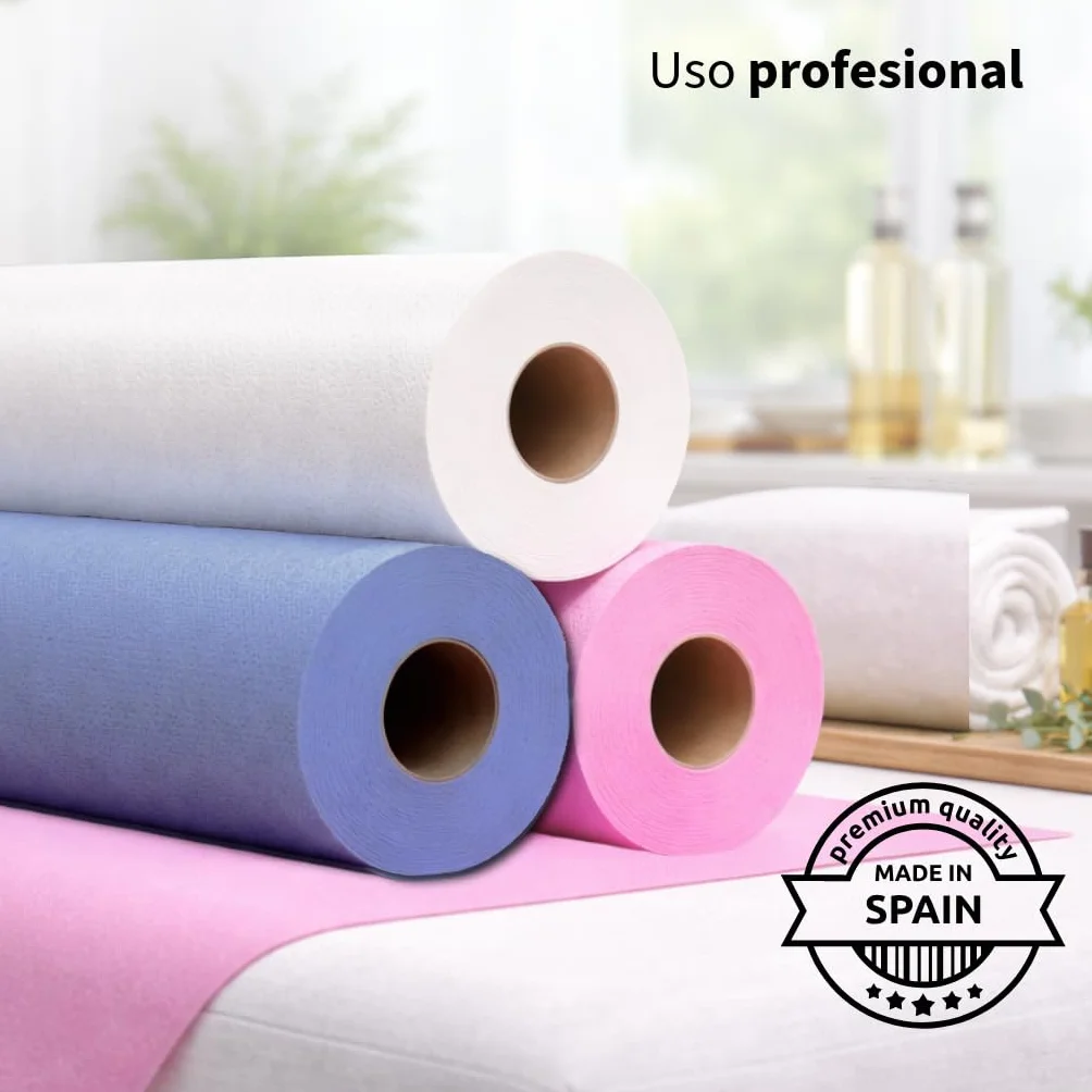 Papel Camilla Ecológico Azul 60 cm x 70 m 1 Rollo Sin Precorte