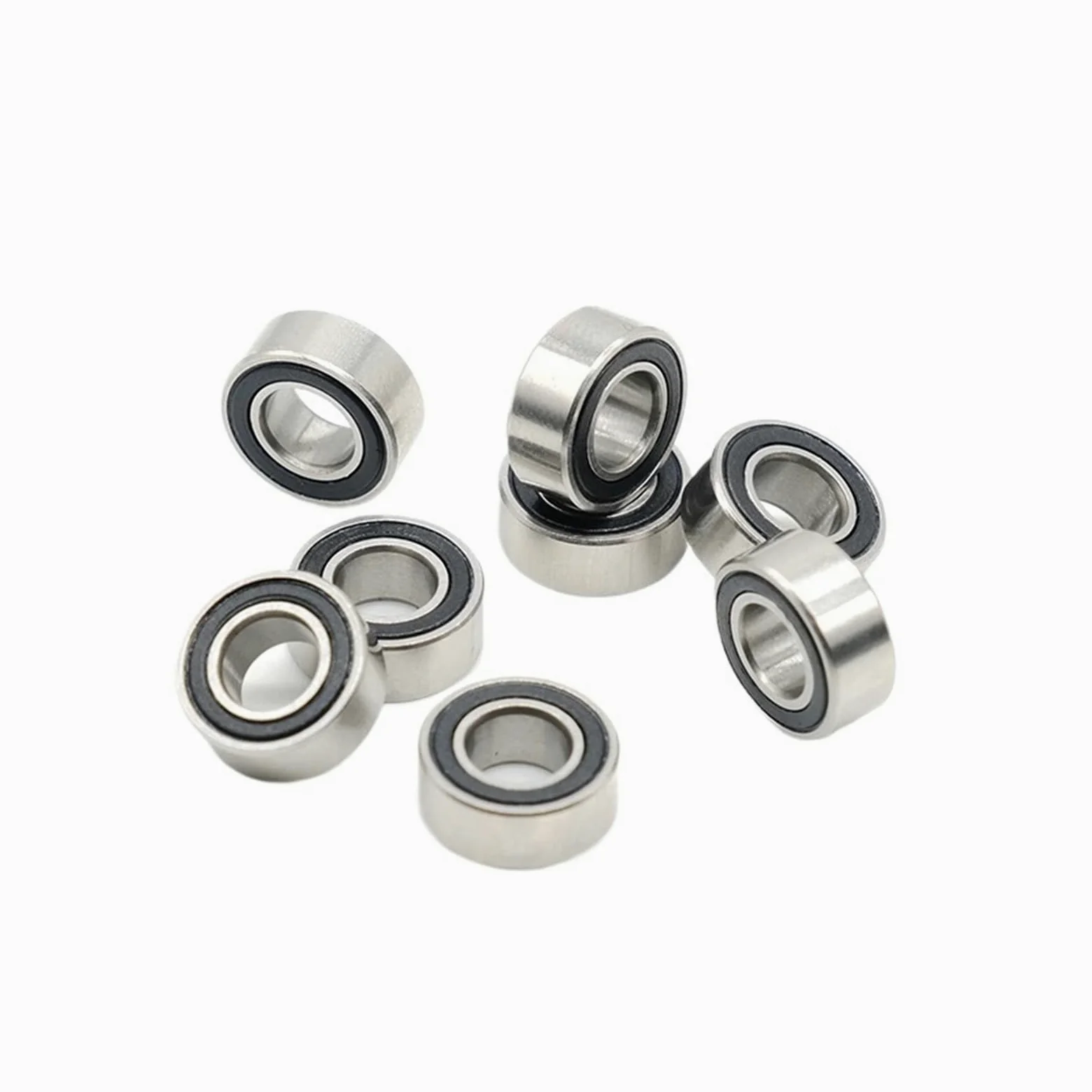 10 piezas SMR105RS rodamientos de acero inoxidable ABEC7 5X10X4mm rodamientos de bolas sello negro