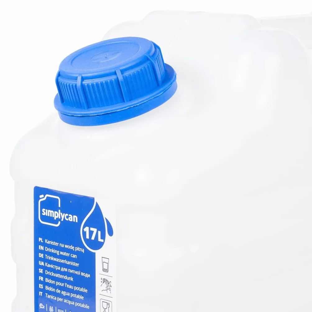 vidaXL Garrafa de Agua con Grifo plástico Transparente 15 litros, contenedor de Agua, Jarra de Agua, depósito de Agua, contenedores de Agua