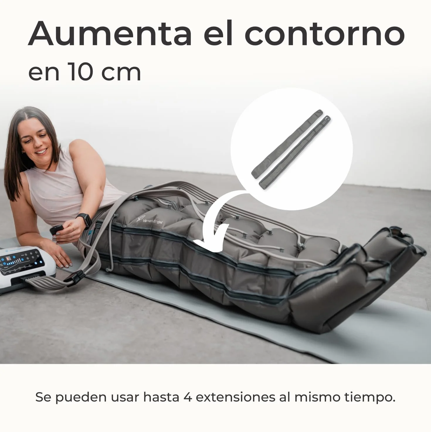 Venen Engel Extensión para pantalón de 10 cm (par) para masajeador