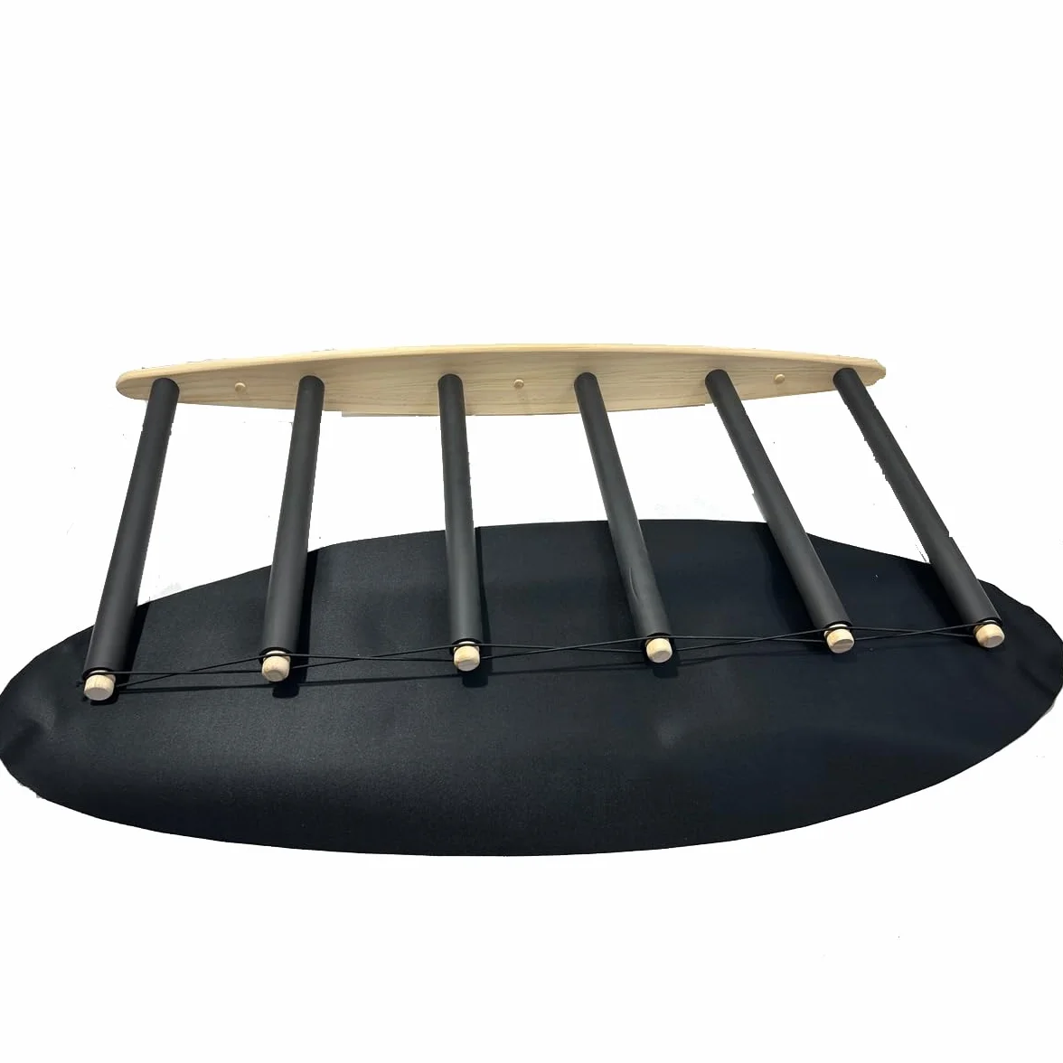 Soporte vertical para tabla de surf - Madera dura duradera con alfombra de goma, 6 brazos (5 a 6 tablas), soporte de surf para pared, almacenamiento de tablas de surf, wakeboard, tabla de