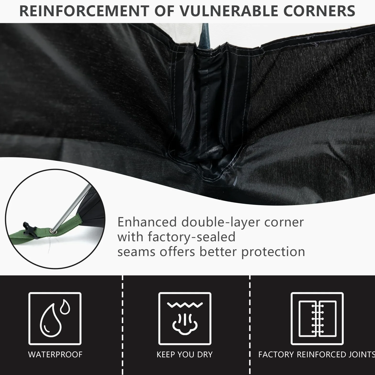 BISINNA Tienda de Campaña Cúpula 2 Personas 3-4 Estaciones | Impermeable y Resistente al Viento | Ultraligera y Compacta para Camping, Senderismo, Festivales