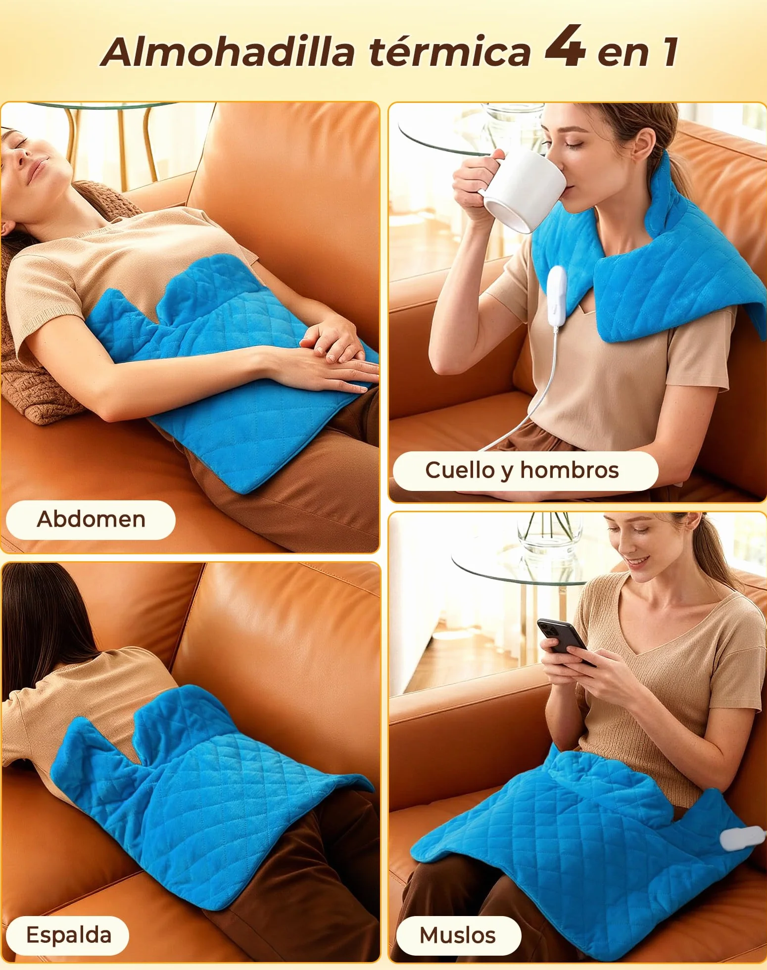 UTK Manta Eléctrica Espalda Y Cuello, Hasta 70 °C Manta Eléctrica, Alivio Profundo Del Dolor, Manta Eléctrica Cervical, 6 Niveles De Calor, Aliviar La Tensión Muscular, Regalos San Valentín Mujer