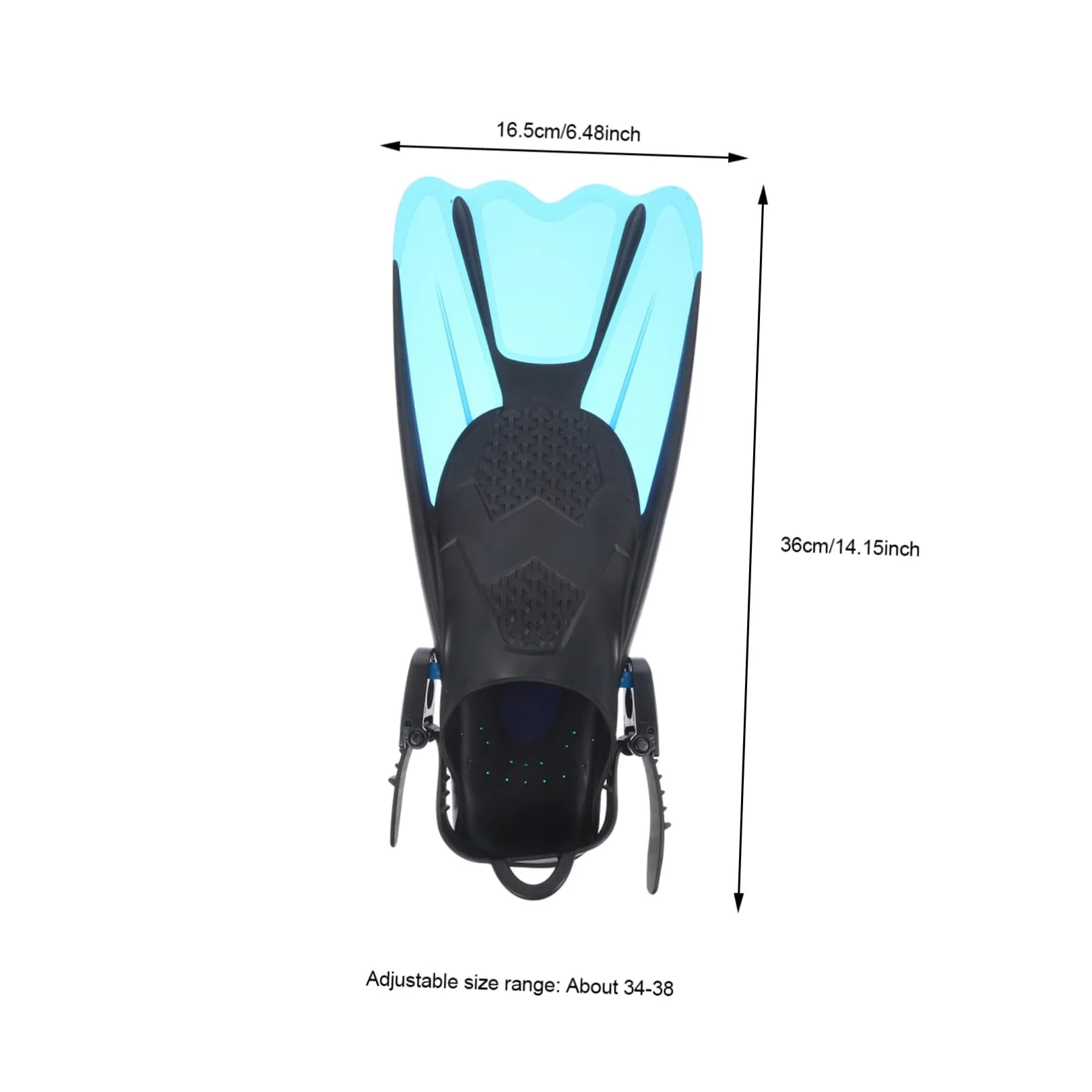 TOYANDONA 2piezas Aletas de Esnórquel de Talón Abierto para Entrenamiento de Natación y Buceo Aletas de Buceo para Uso Piscina y Mar