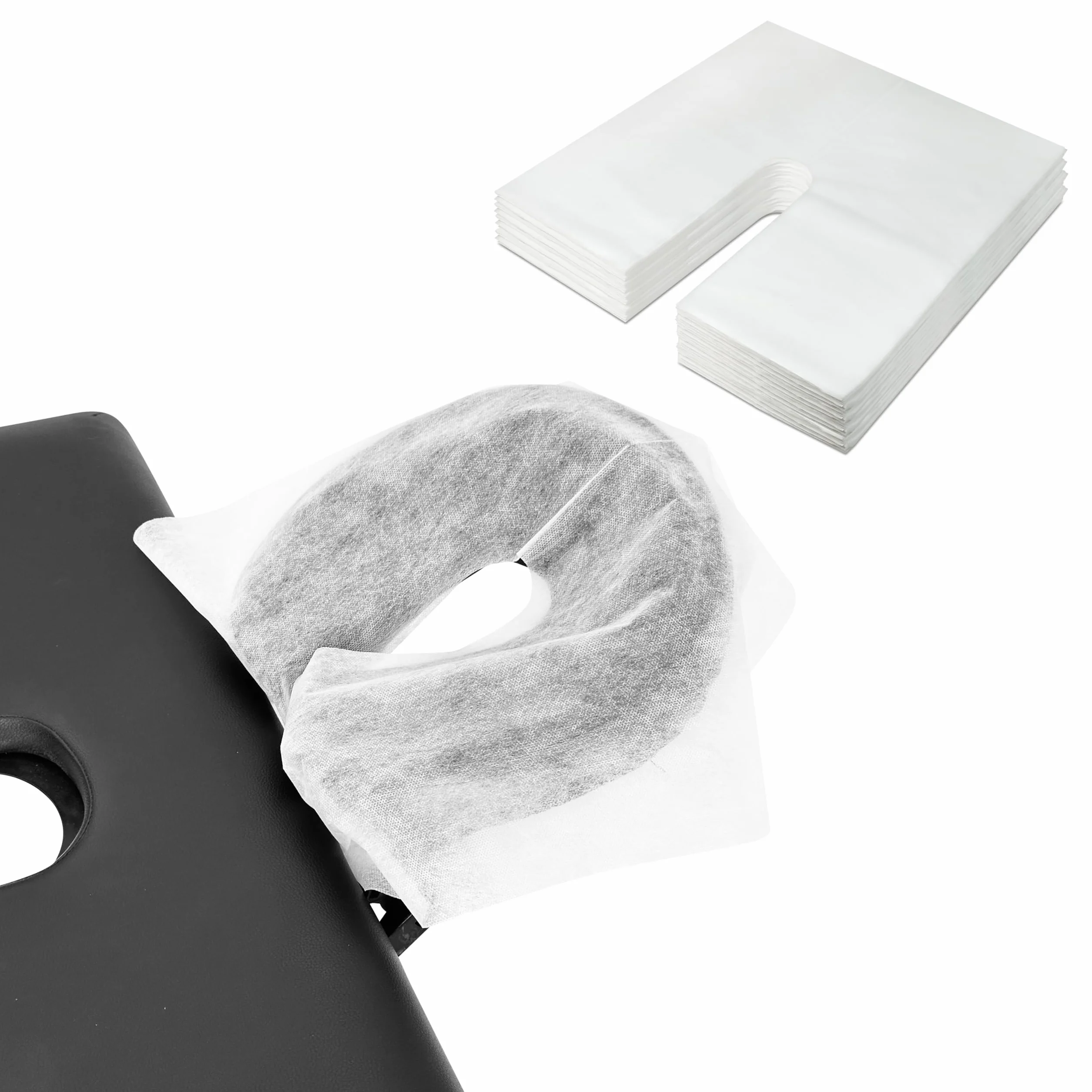 MUNTRADE Protector Desechable para Cabezal de Camilla 48 cm x 48,5 cm Fundas Desechables 100 Unidades