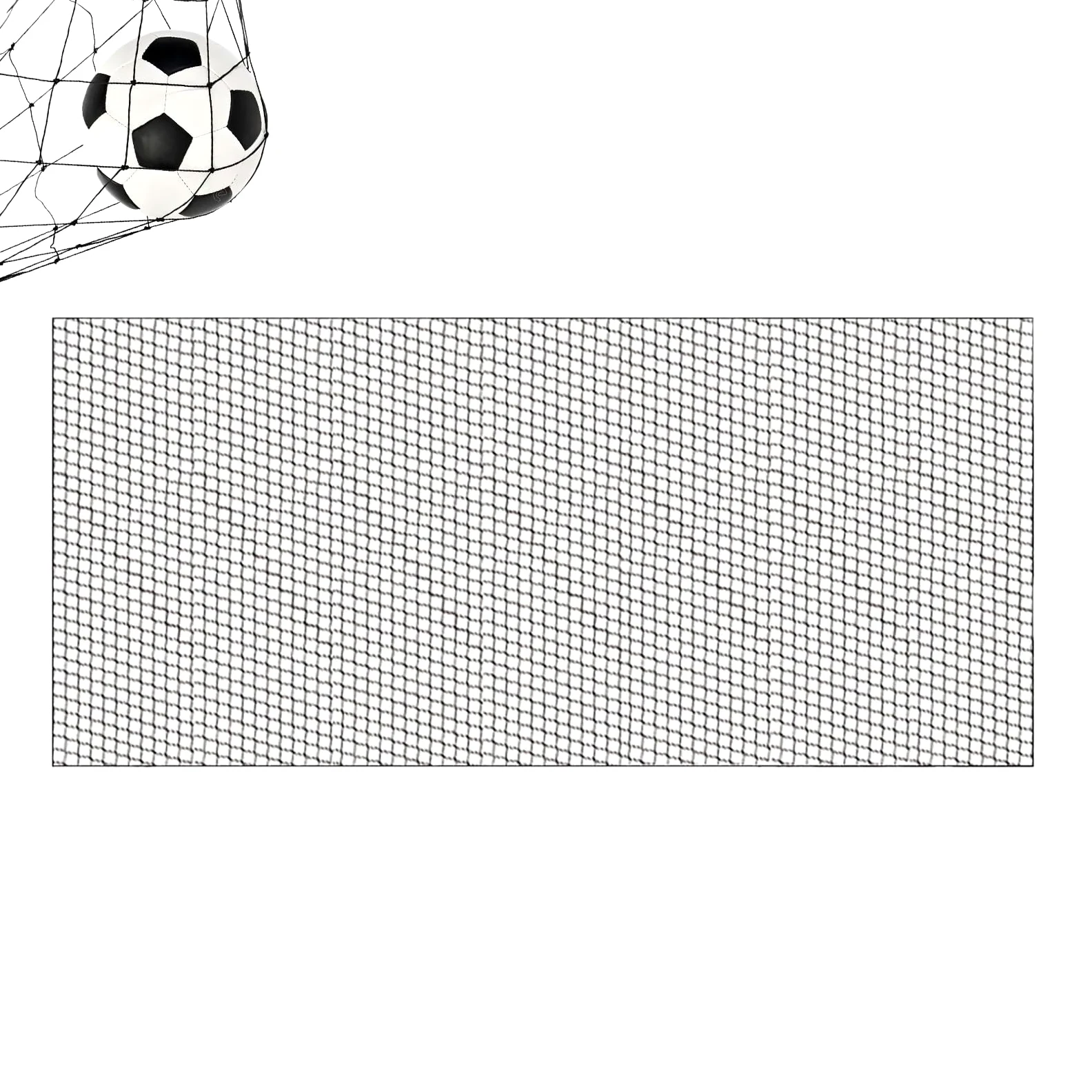 Ball Stop Net - Red de nailon para entrenamiento de fútbol, resistente a la intemperie, para jardín, garaje y entrenamiento de fútbol (6,4/8,8 metros)