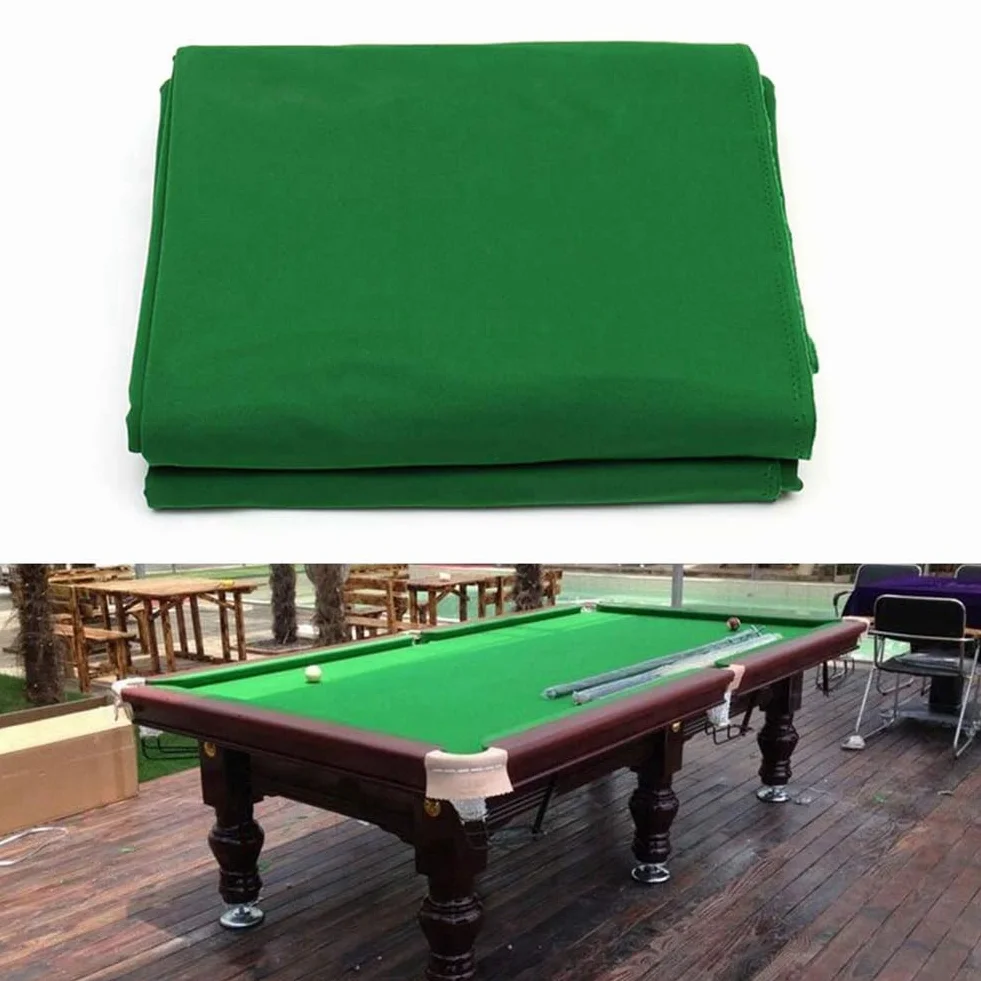 Paño de Billar de Fieltro para Mesa de 8 Pies con 6 Tiras Protectoras