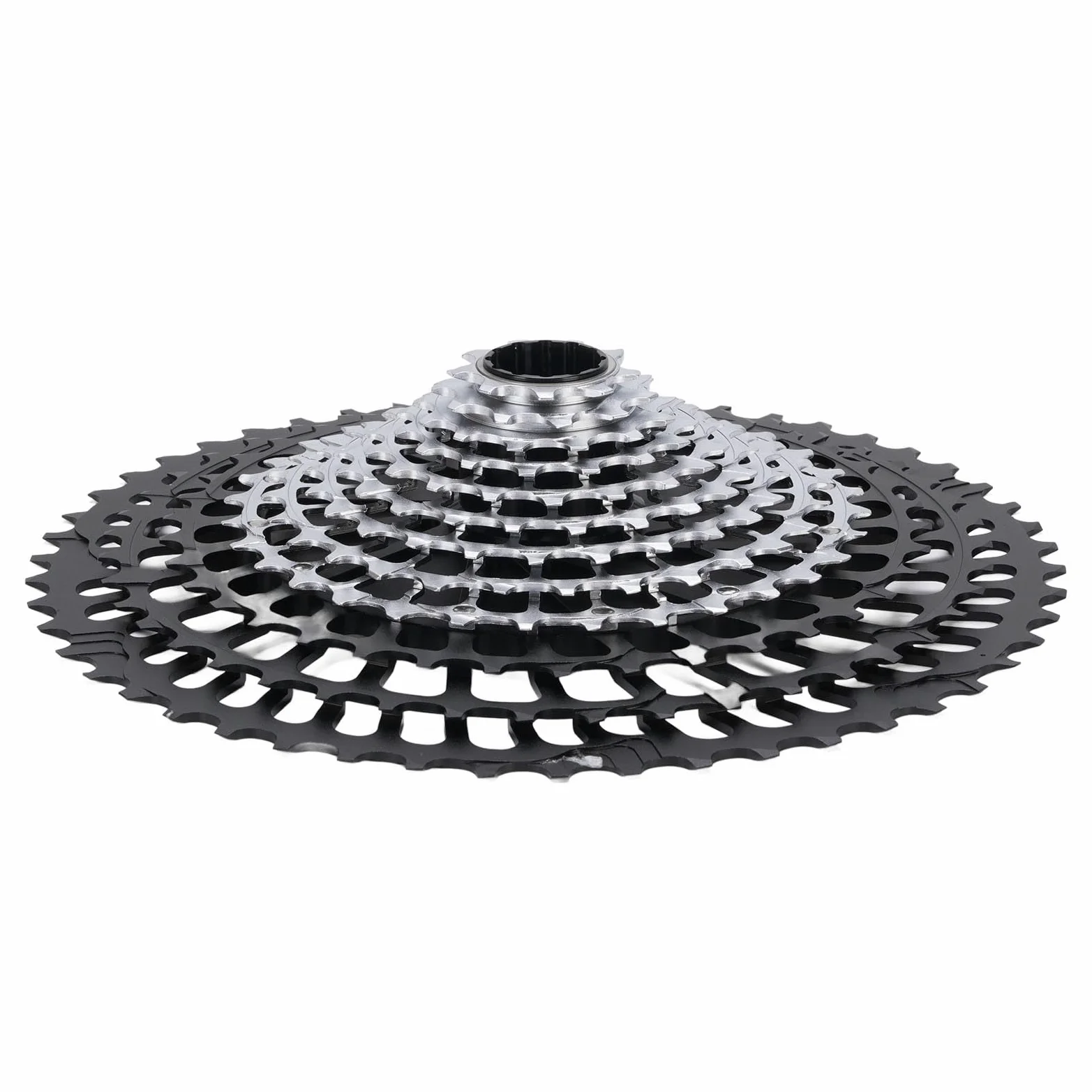 Tbest Cassette Ultraligero para Bicicleta de Montaña, Volante Hueco Integrado CNC de 12 Velocidades para una Conducción Suave