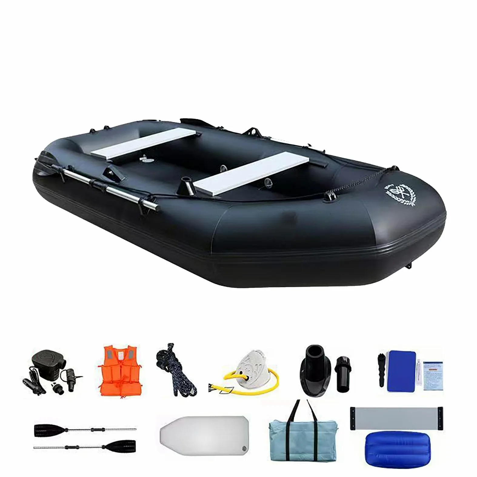 Kayak inflable de pesca con bote – Capacidad para 1 persona, soporta hasta 148 kg, perfecto para lagos, ríos y aventuras marinas