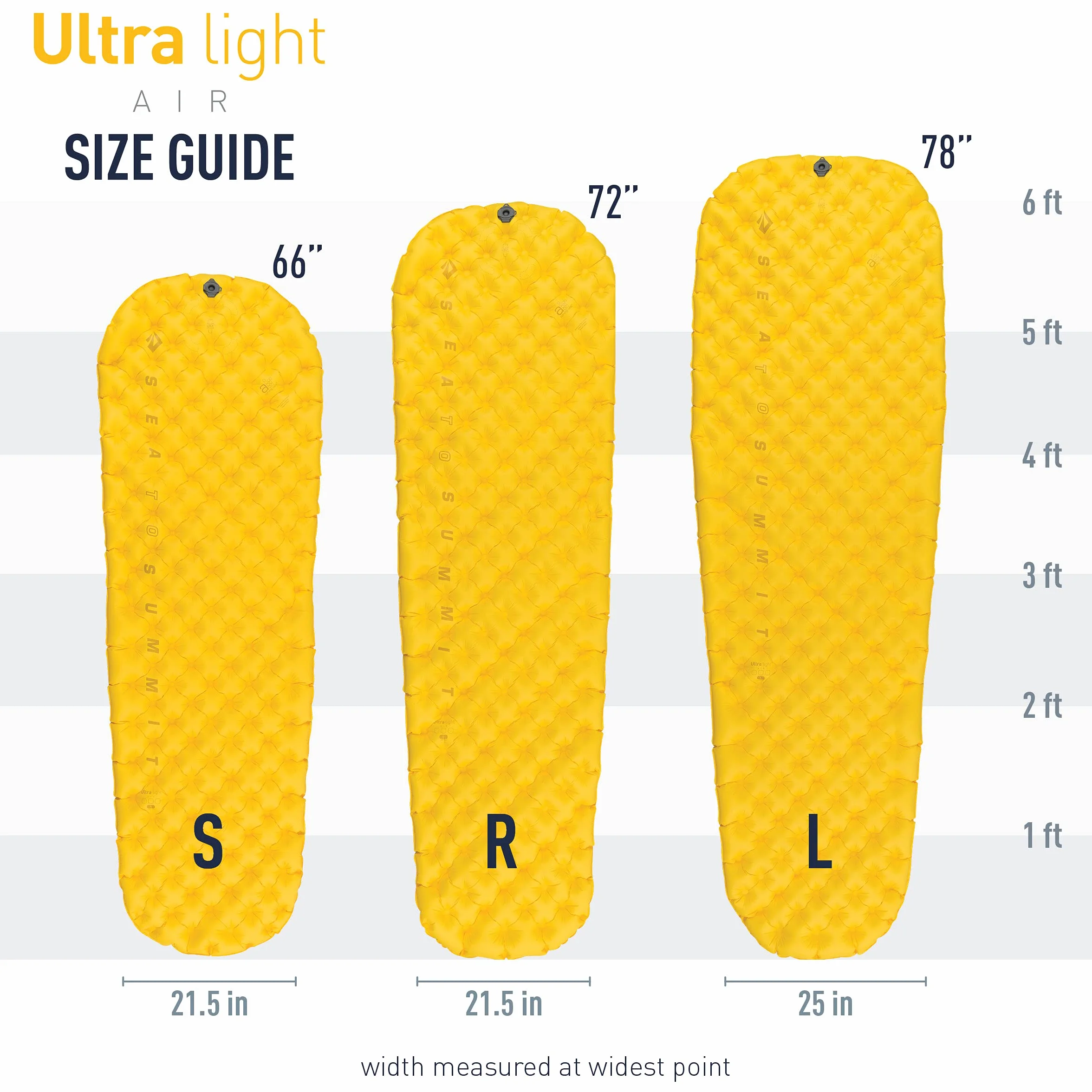 Colchoneta Hinchable - ASC - UltraLight Mat L Color: amarillo